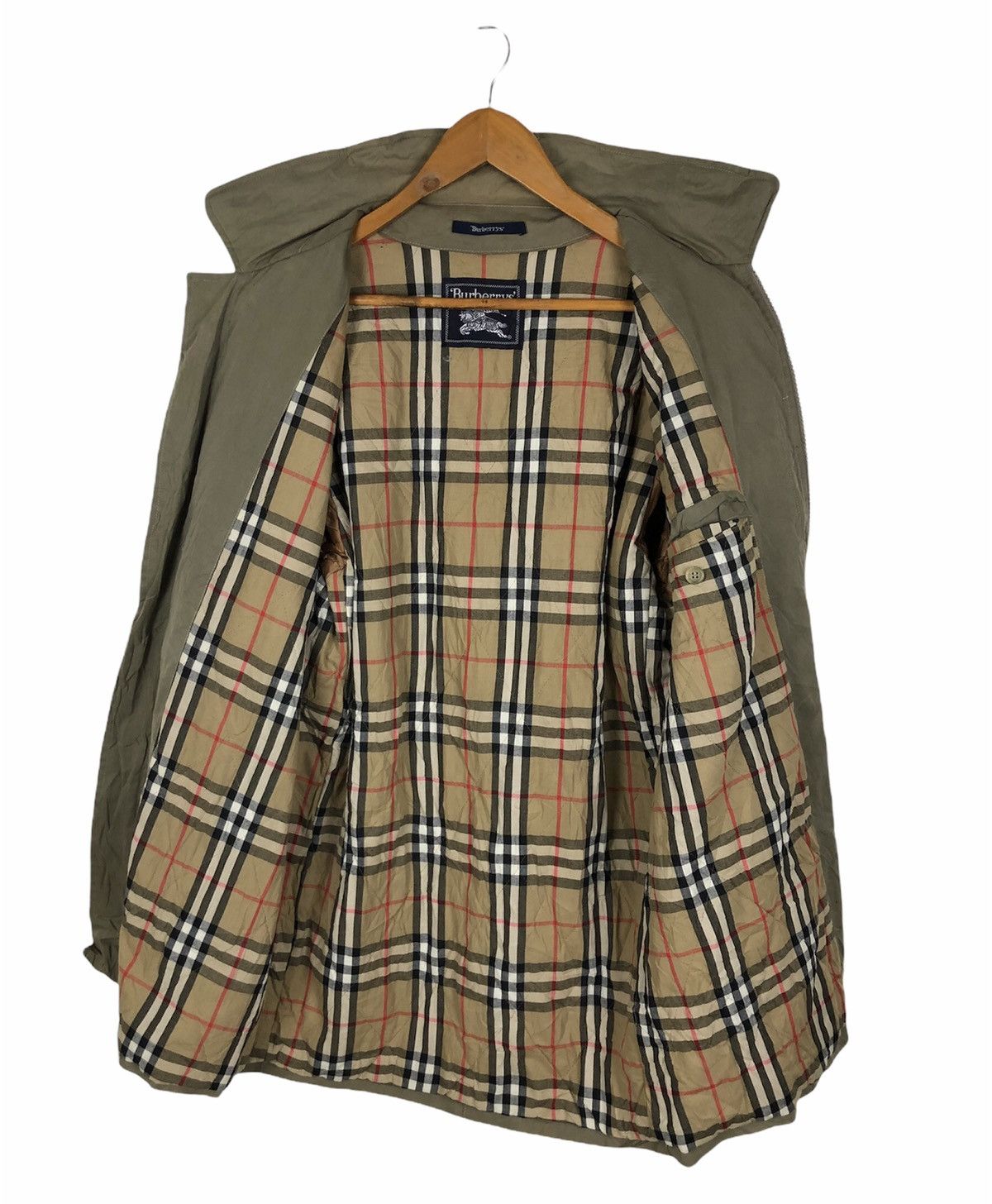 Burberry × Vintage BURBERRY PRORSUM NOVA CHECK TRENCH COAT JACKET Size US M / EU 48-50 / 2 - 2 Thumbnail