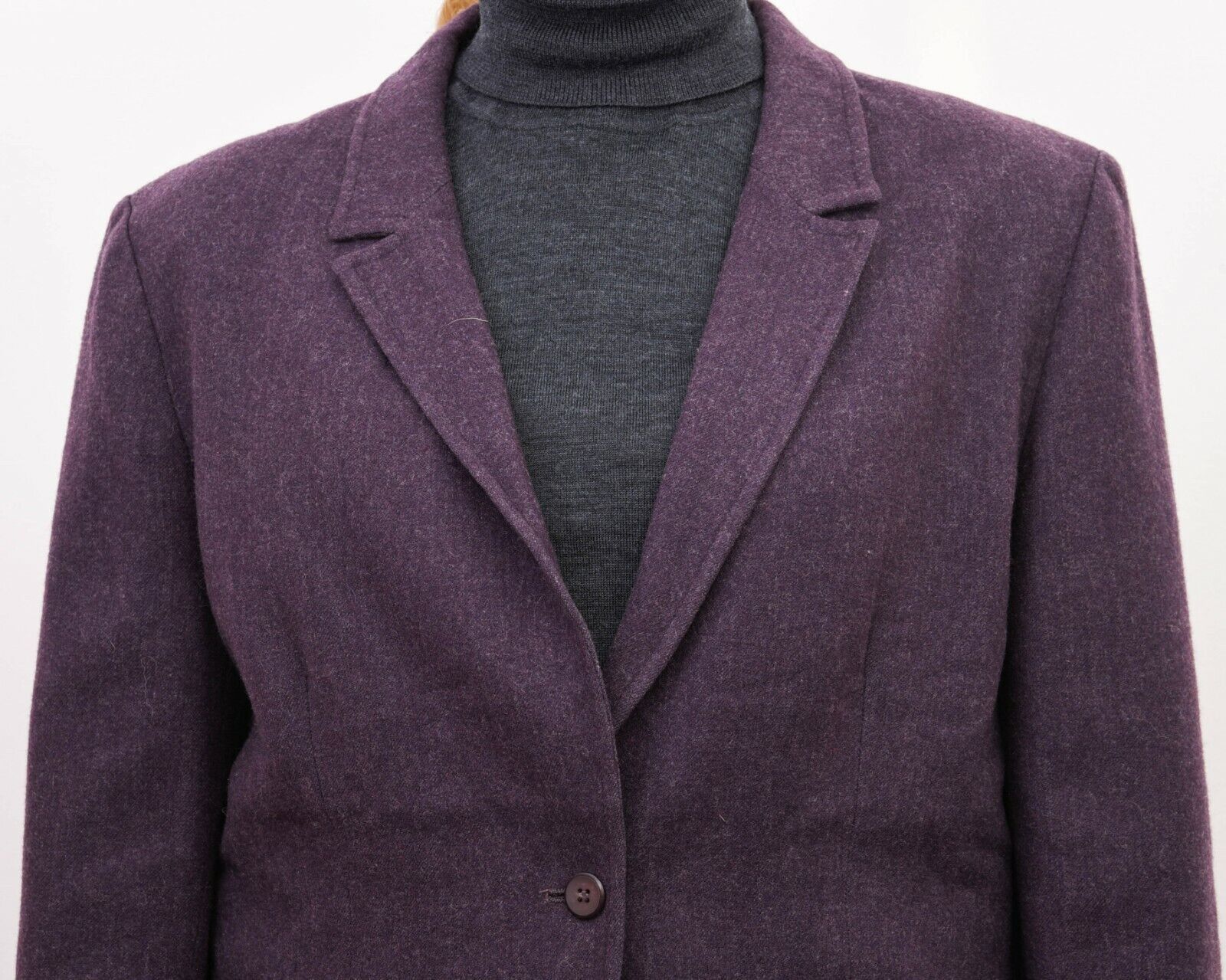 Pendleton × Vintage 90's Women's L M Purple Wool Blazer Jacket Made In USA Size M / US 6-8 / IT 42-44 - 3 Thumbnail