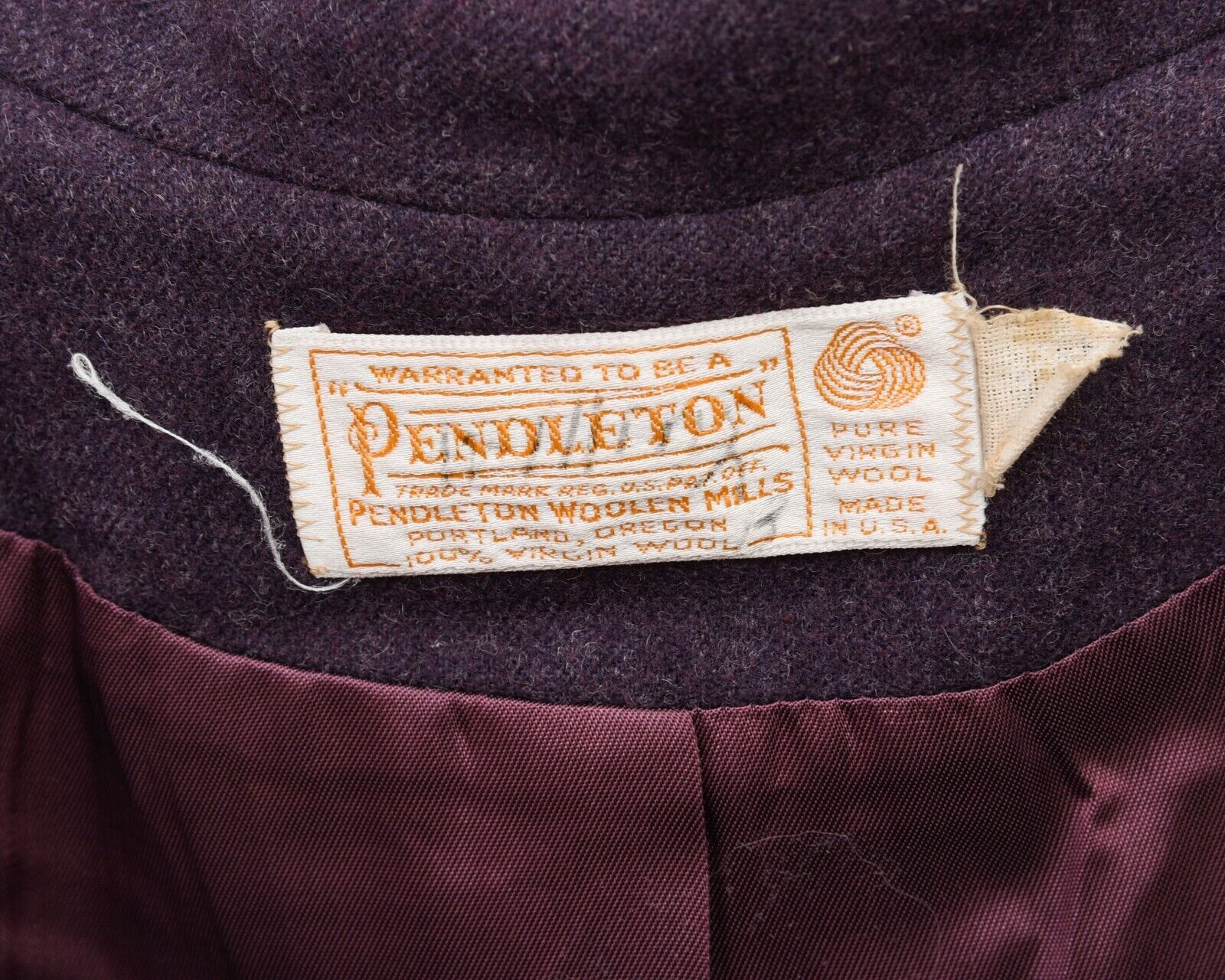 Pendleton × Vintage 90's Women's L M Purple Wool Blazer Jacket Made In USA Size M / US 6-8 / IT 42-44 - 6 Thumbnail
