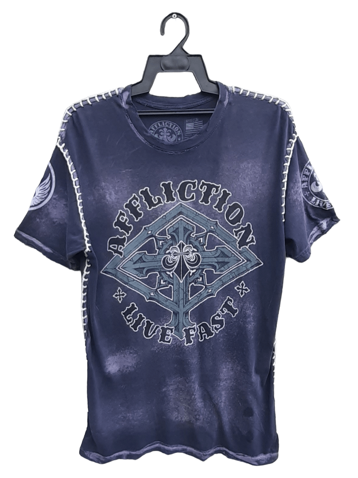 Affliction AFFLICTION LIVE FAST DISTRESSED STYLE T SHIRT Size US M / EU 48-50 / 2 - 1 Thumbnail