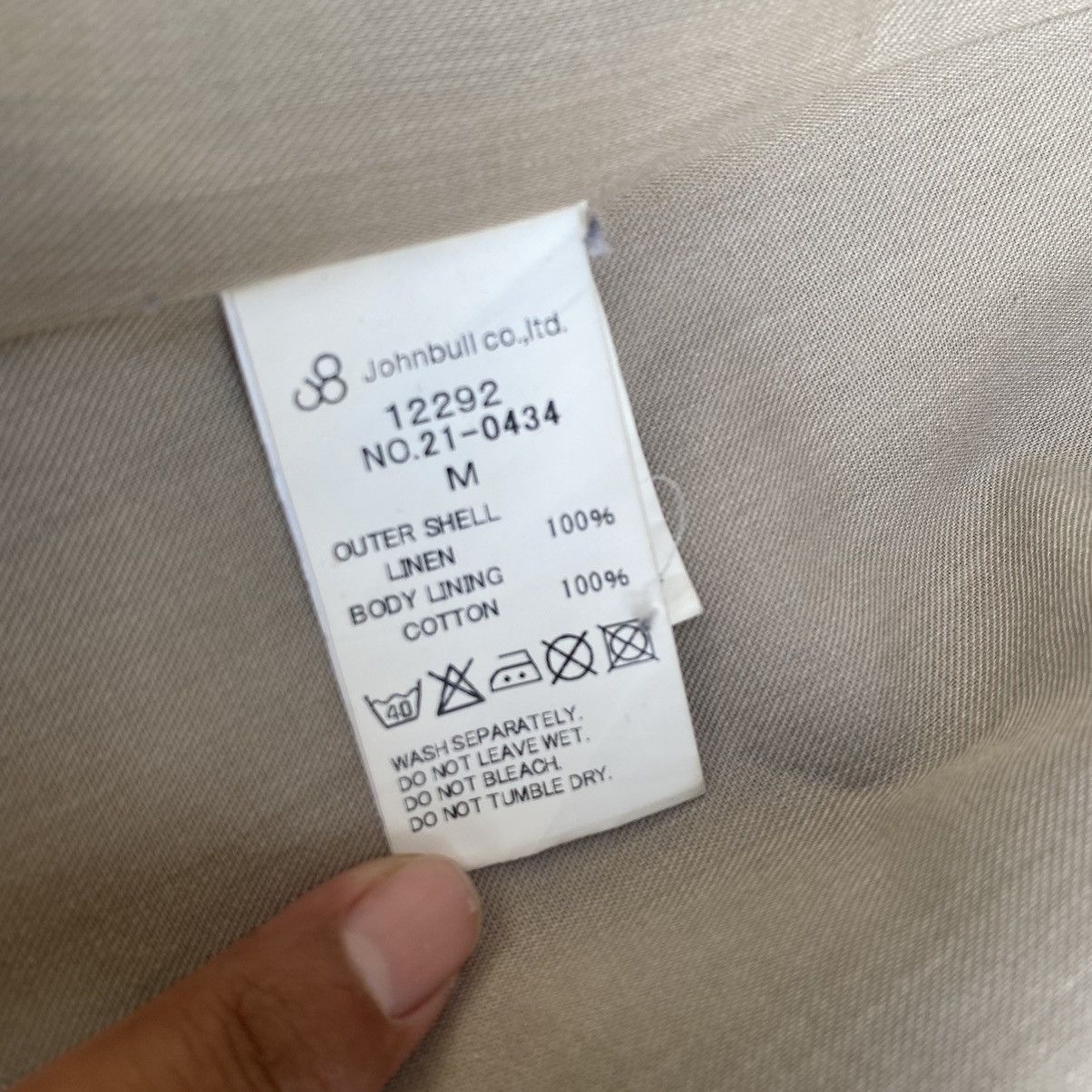 Johnbull linen overcoat Size US S / EU 44-46 / 1 - 8 Thumbnail