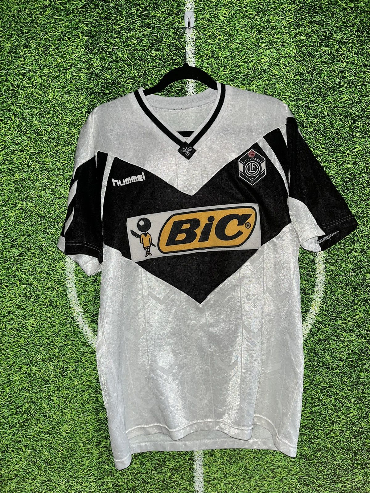 Vintage Lugano Hummel 1990/1991 Away Soccer Jersey Vintage | Grailed