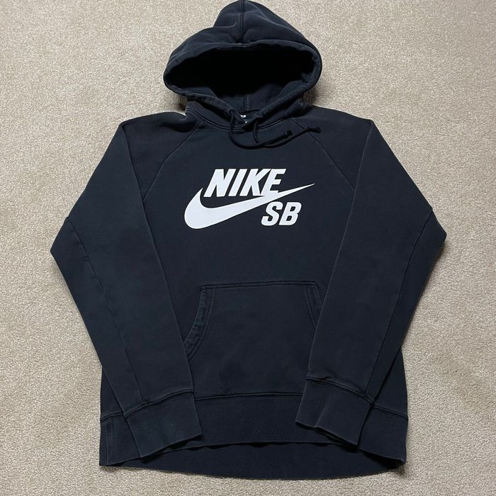 Nike Nike SB Sweatshirt Men Small Adult Black Hoodie Swoosh Skateboard ...