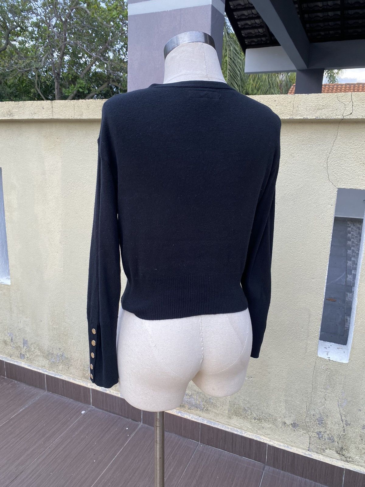 agnes b. black cardigan Size M / US 6-8 / IT 42-44 - 3 Thumbnail