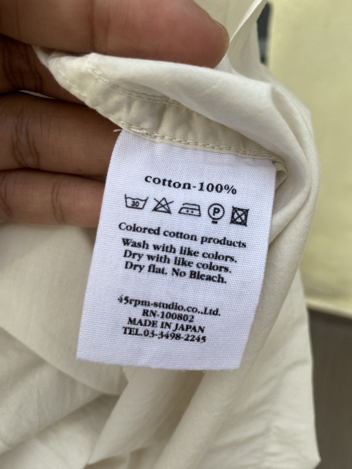 45rpm white cotton blouse Size L / US 10 / IT 46 - 8 Thumbnail