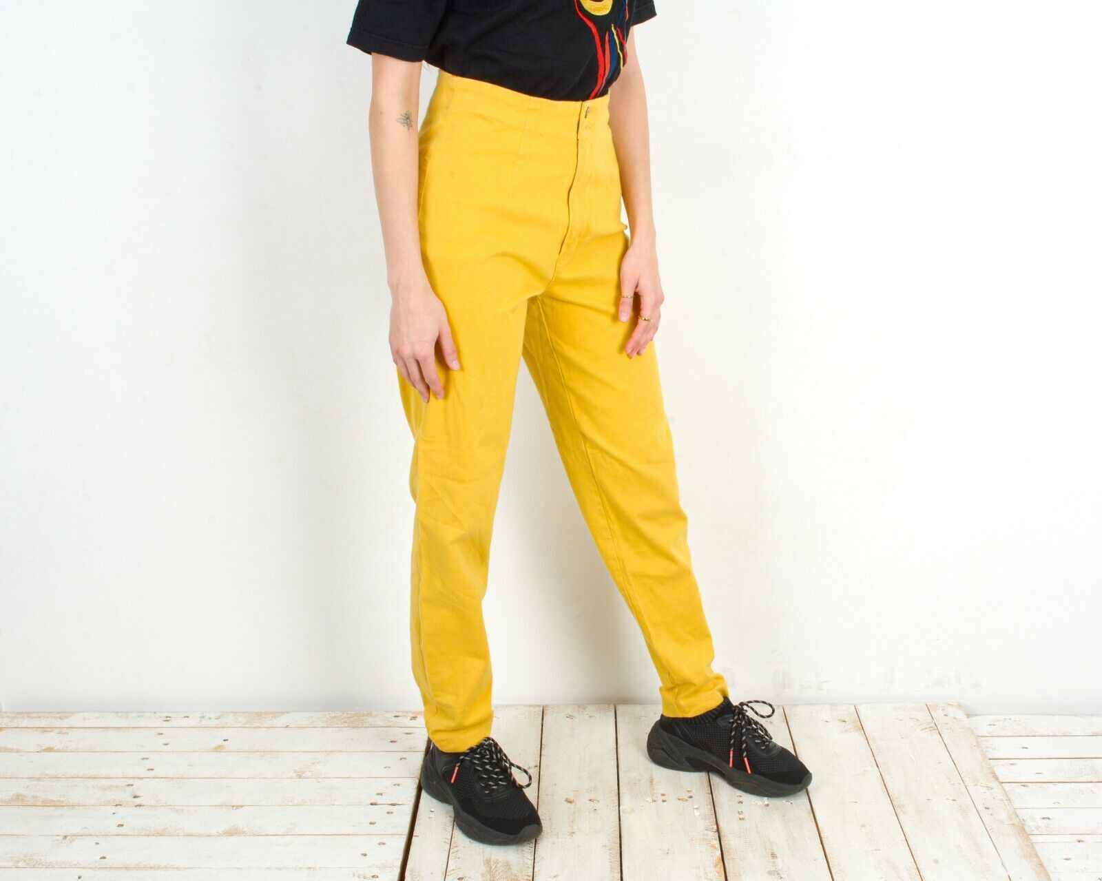 Vintage Trousers Pants W28L31 Bottom Bright High Waist Trachten Size 28" / US 6 / IT 42 - 3 Thumbnail