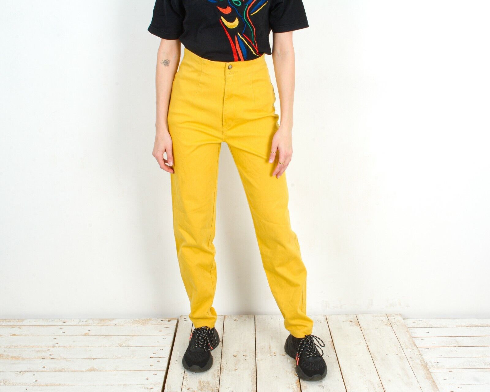 Vintage Trousers Pants W28L31 Bottom Bright High Waist Trachten Size 28" / US 6 / IT 42 - 1 Thumbnail