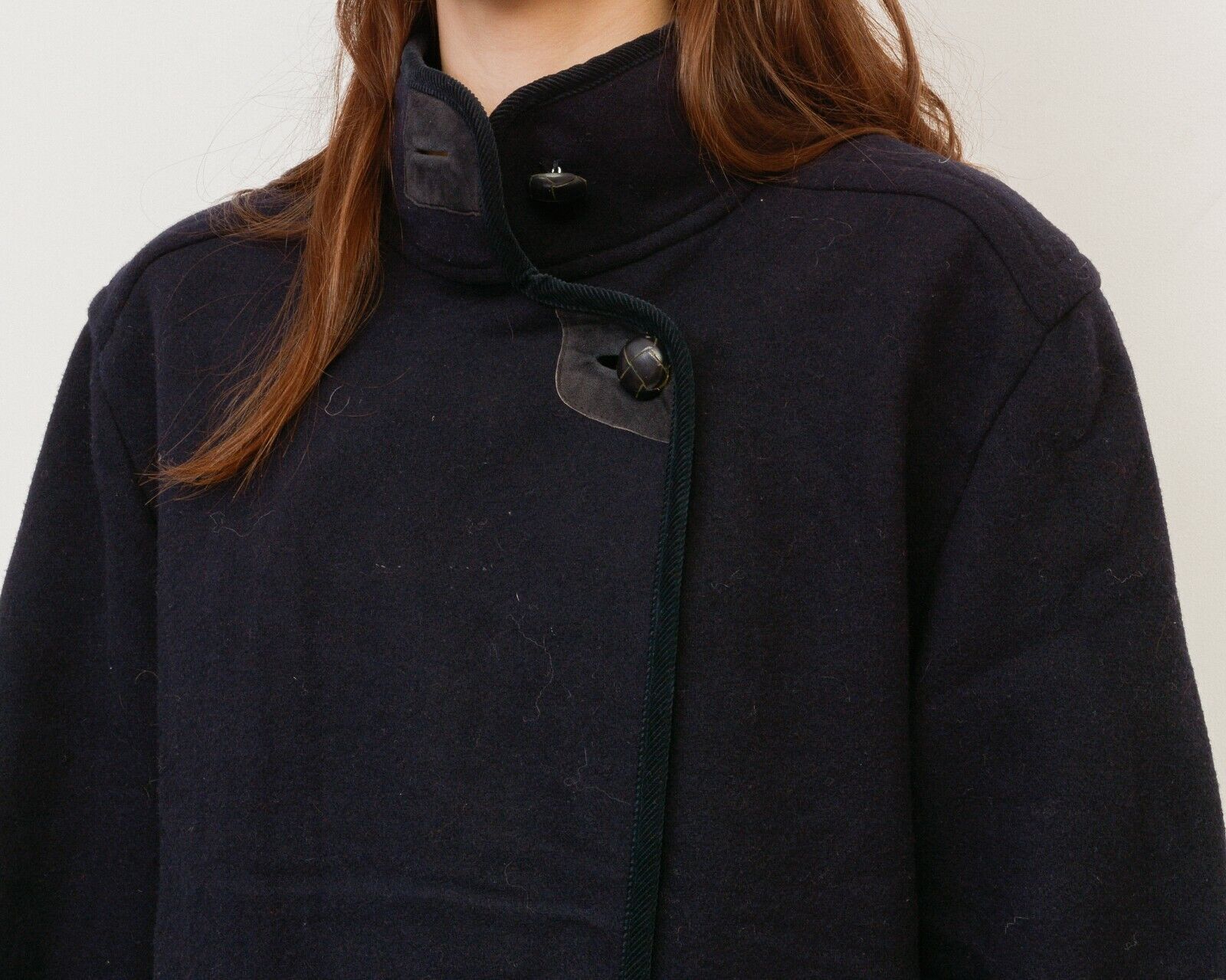 Schneiders × Vintage Schneidrs Loden Wool Coat Jacket Overcoat Blue Green Warm Size L / US 10 / IT 46 - 7 Thumbnail