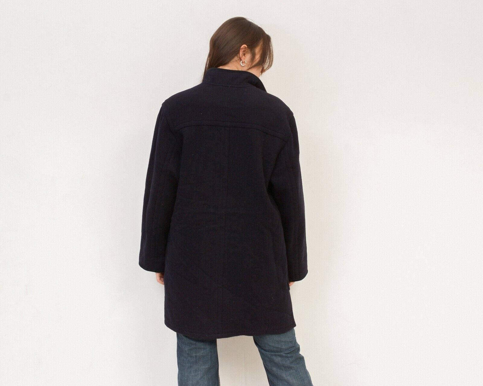 Schneiders × Vintage Schneidrs Loden Wool Coat Jacket Overcoat Blue Green Warm Size L / US 10 / IT 46 - 5 Thumbnail