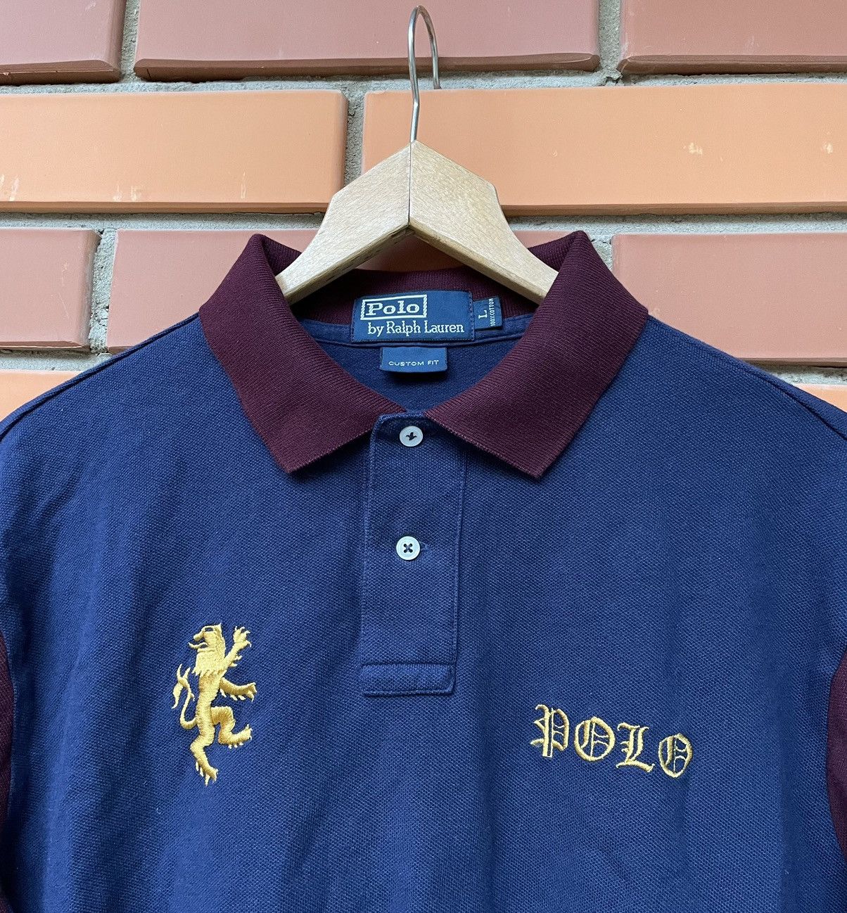 Polo Ralph Lauren × Ralph Lauren × Vintage Vintage Polo Ralph Lauren Rugby Long Sleeve Size US L / EU 52-54 / 3 - 4 Thumbnail