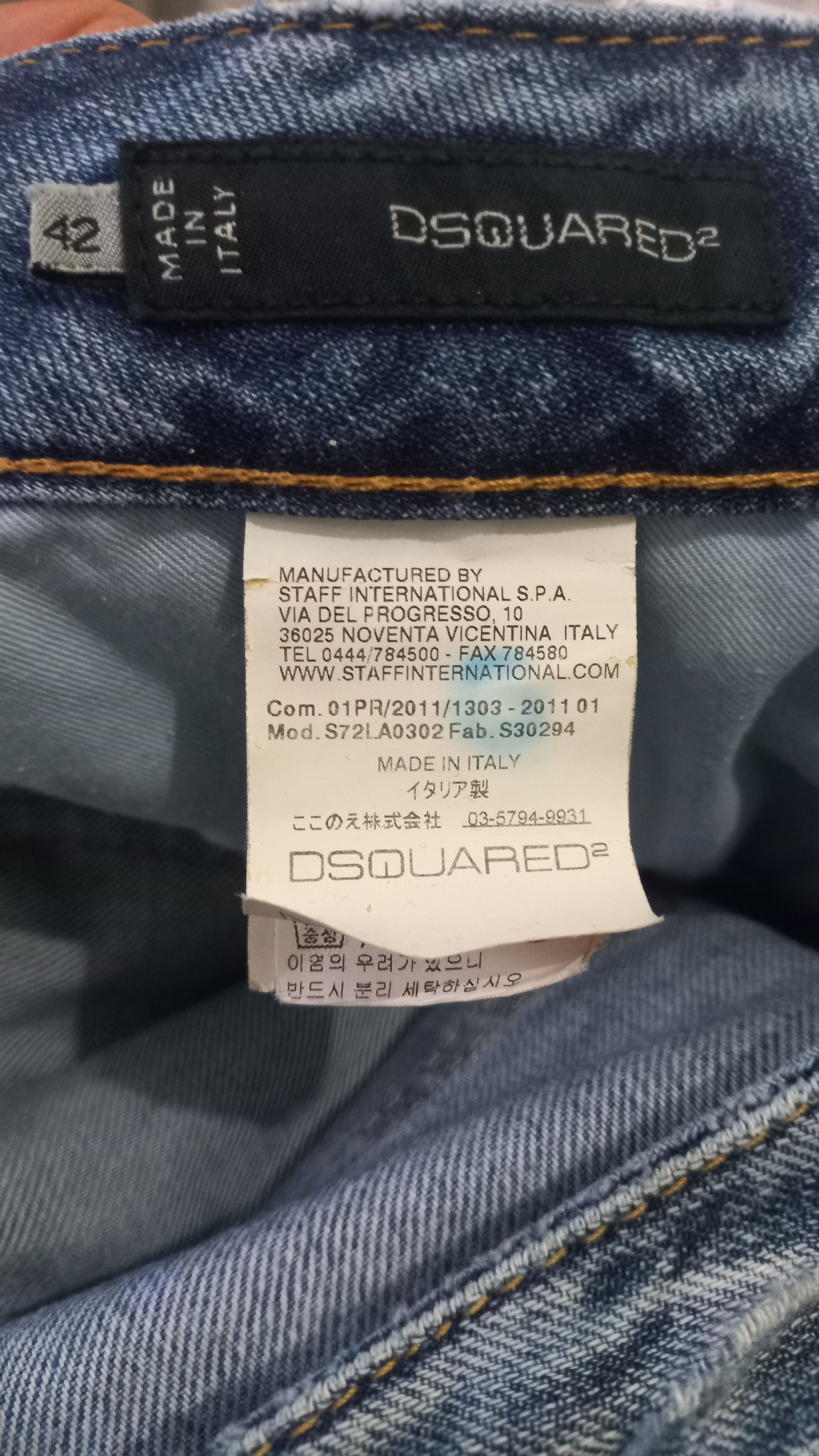 Dsquared2 🔥 Vintage Dsquared 2 Skinny Jeans Distressed Size US 30 / EU 46 - 8 Thumbnail