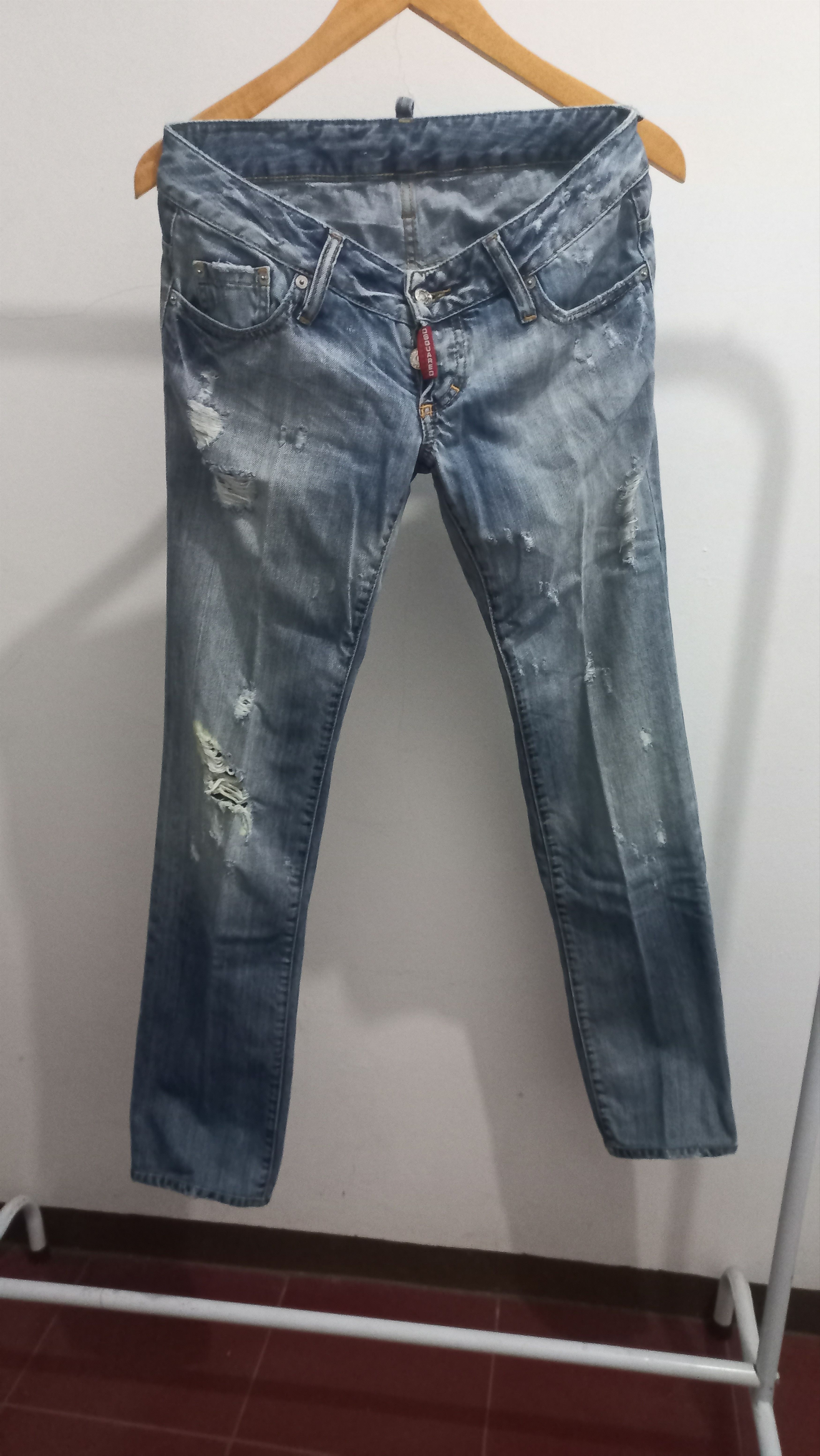 Dsquared2 🔥 Vintage Dsquared 2 Skinny Jeans Distressed Size US 30 / EU 46 - 2 Thumbnail