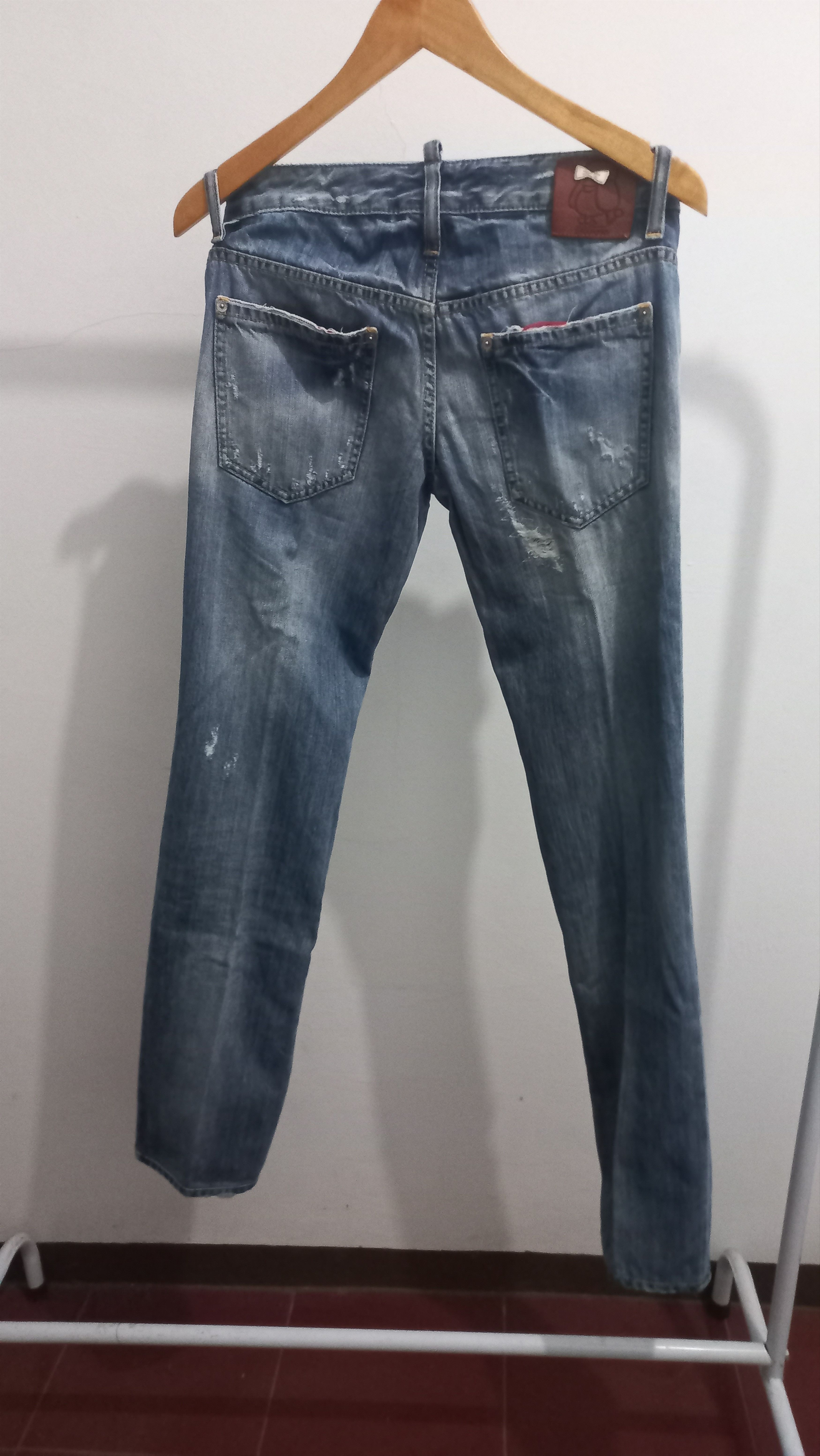 Dsquared2 🔥 Vintage Dsquared 2 Skinny Jeans Distressed Size US 30 / EU 46 - 6 Thumbnail