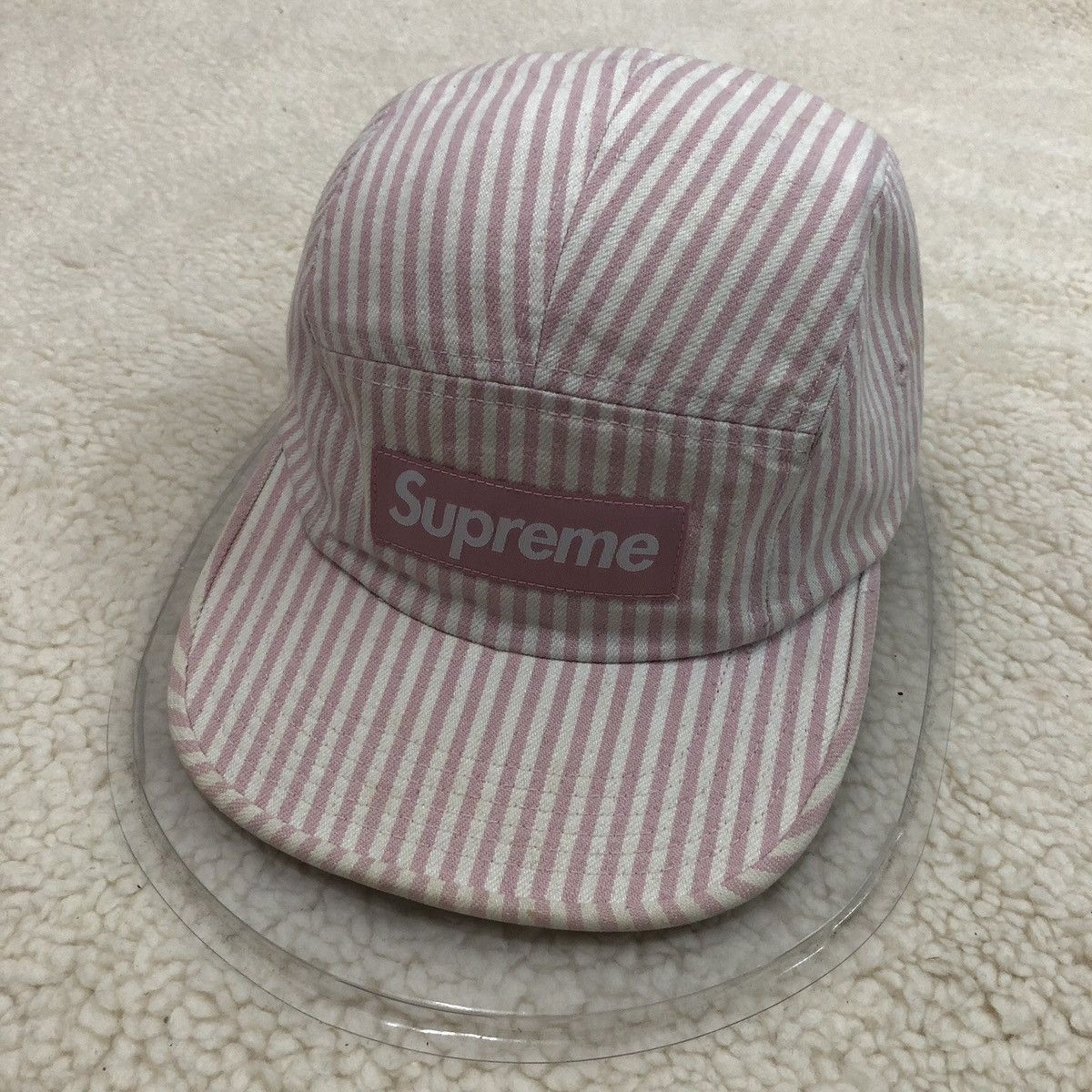 Supreme Supreme Fuzzy Camp Cap Pink | Grailed