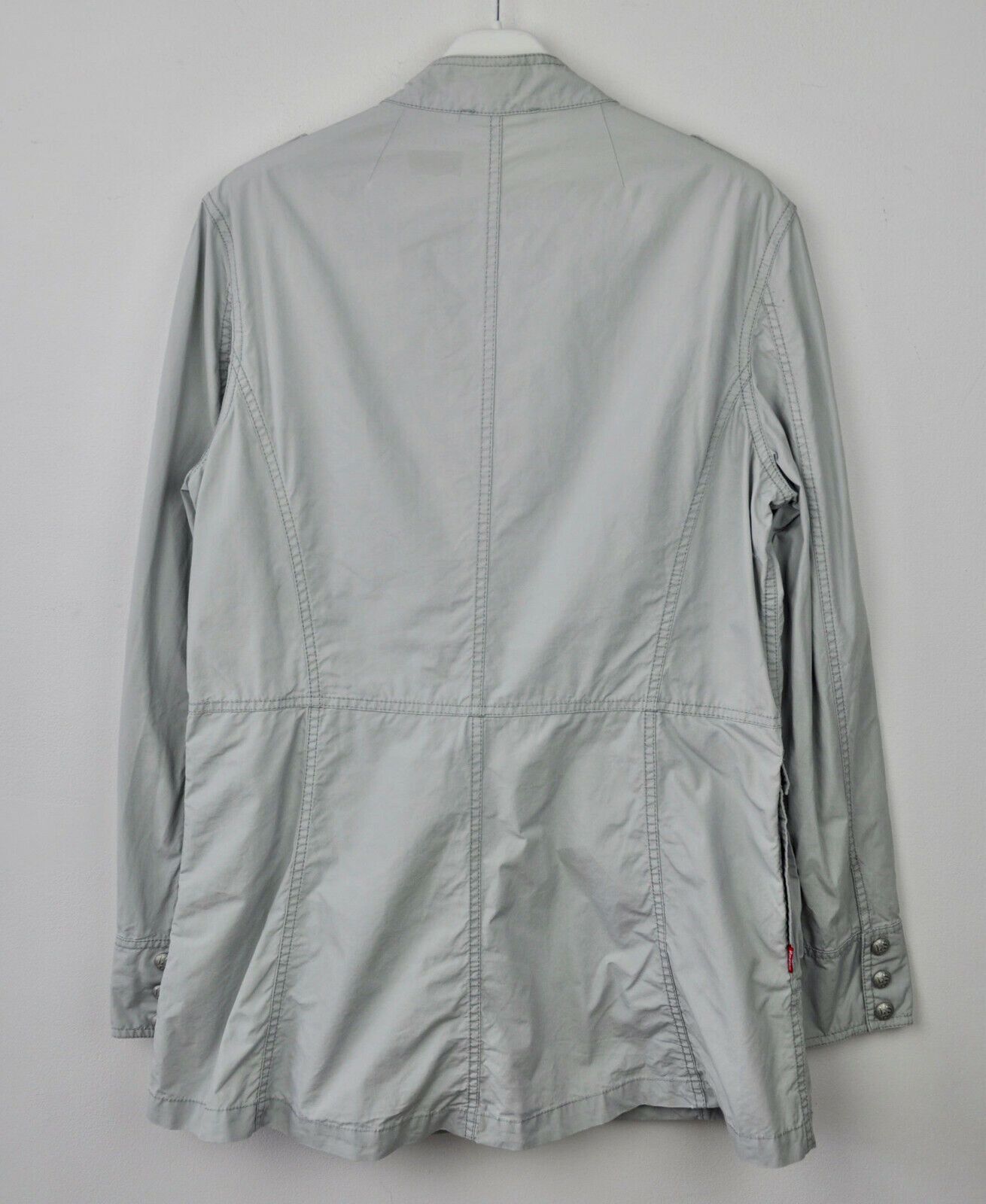 Levi's Women L 100% Cotton Button Up Jacket Lightweight Blazer Coat Size L / US 10 / IT 46 - 4 Thumbnail