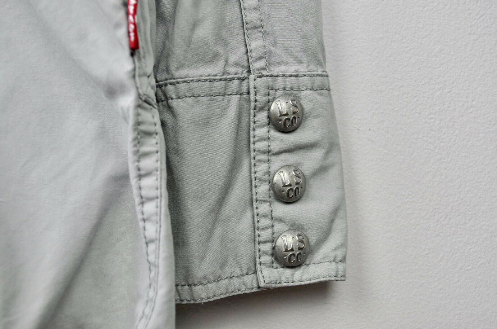 Levi's Women L 100% Cotton Button Up Jacket Lightweight Blazer Coat Size L / US 10 / IT 46 - 6 Thumbnail