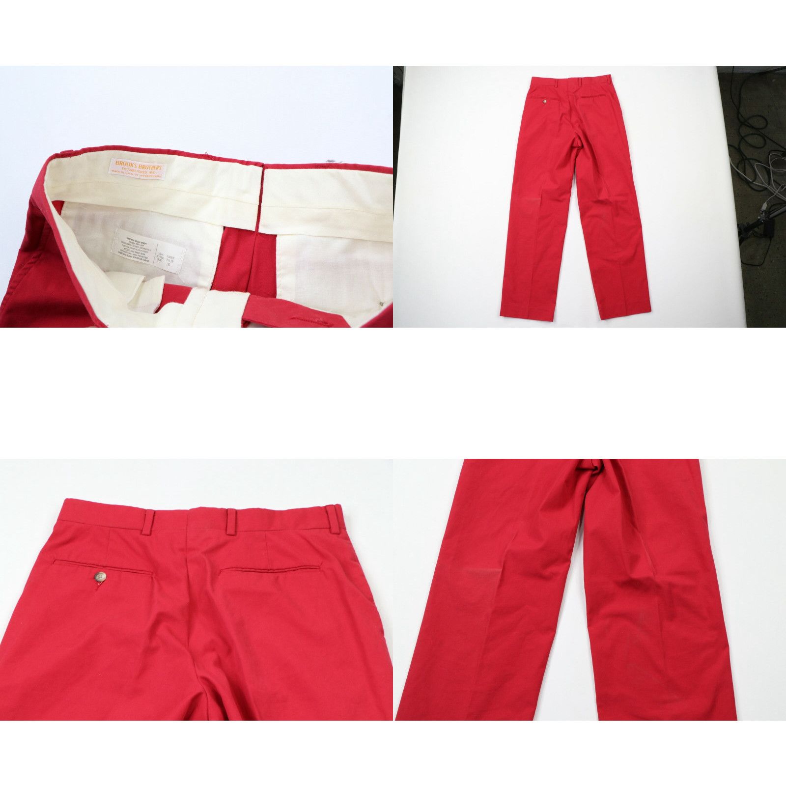 Brooks Brothers Vintage 70s Brooks Brothers Chino Pants Red USA Size US 30 / EU 46 - 4 Thumbnail