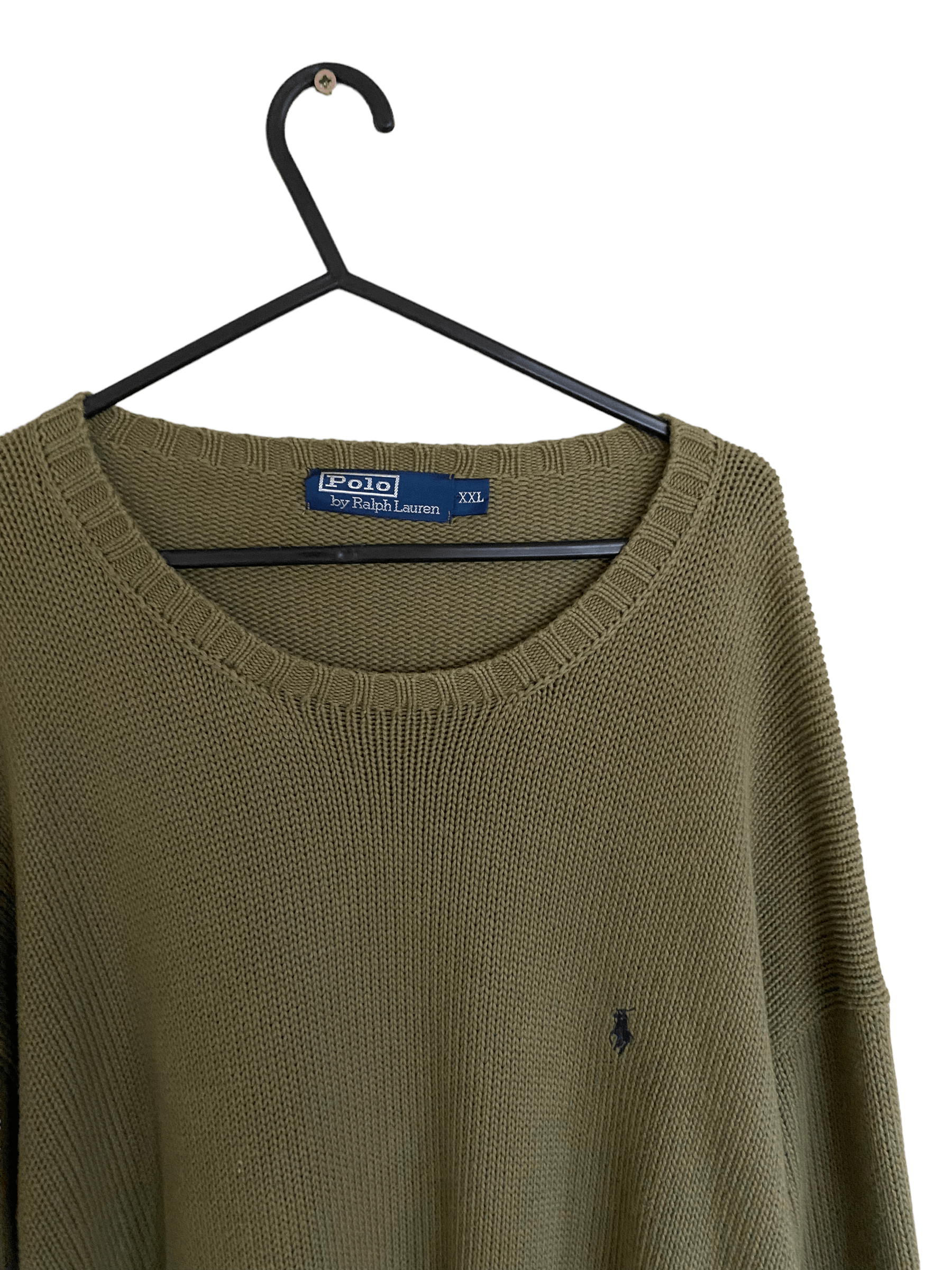 Polo Ralph Lauren × Ralph Lauren × Vintage Olive green polo vintage jumper, size XXL, old money Size US XXL / EU 58 / 5 - 2 Thumbnail