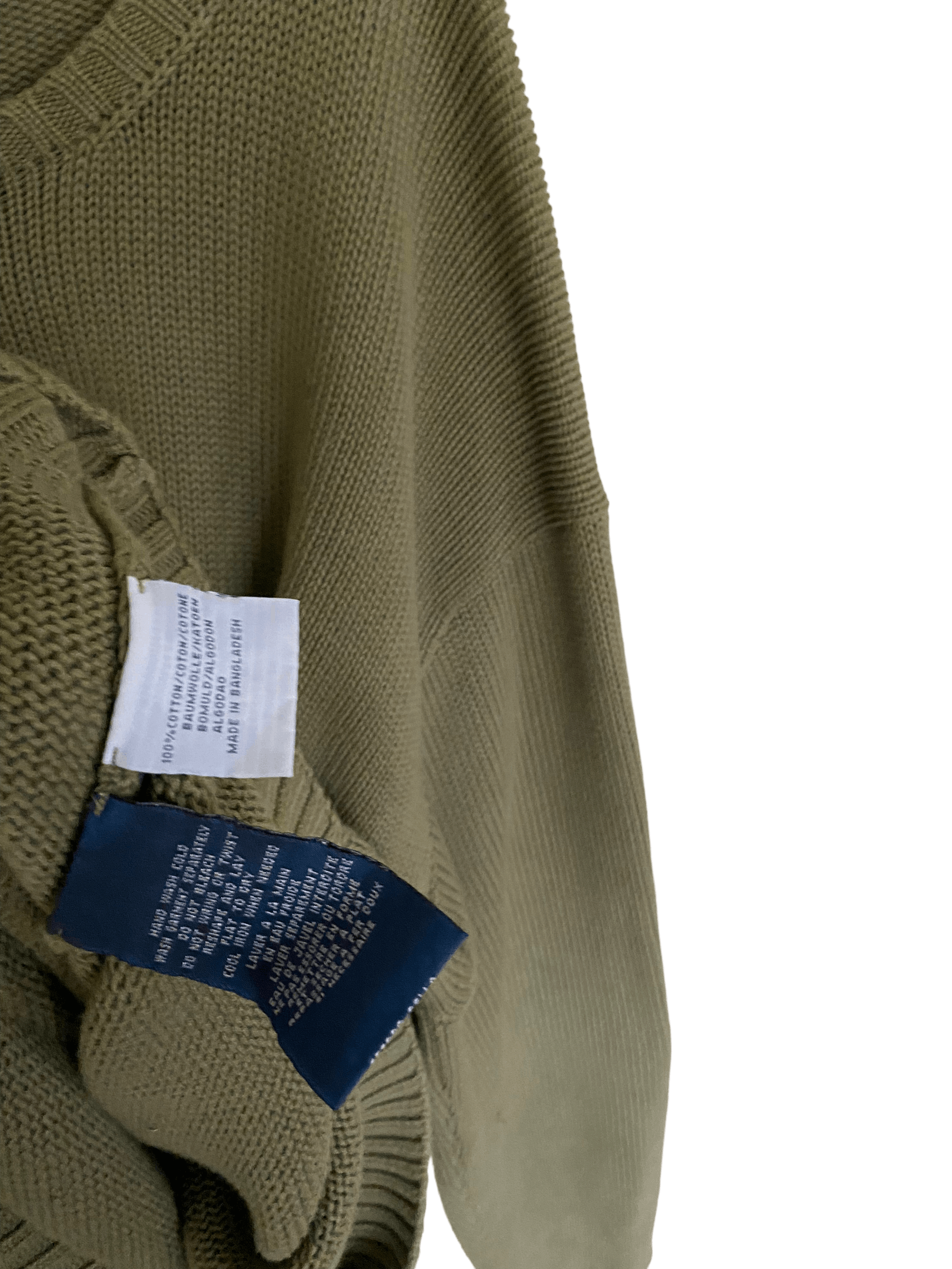 Polo Ralph Lauren × Ralph Lauren × Vintage Olive green polo vintage jumper, size XXL, old money Size US XXL / EU 58 / 5 - 3 Thumbnail