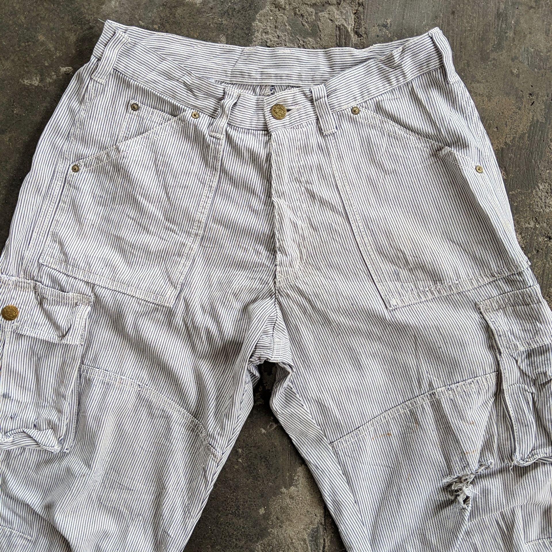 Japanese Brand W30 🔥Dog Man Multipocket Distressed Tactical Cargo Pants Size US 30 / EU 46 - 3 Thumbnail