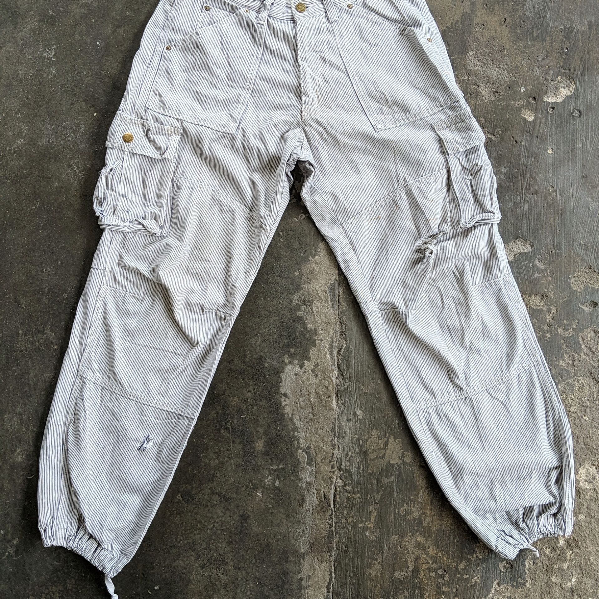 Japanese Brand W30 🔥Dog Man Multipocket Distressed Tactical Cargo Pants Size US 30 / EU 46 - 13 Thumbnail