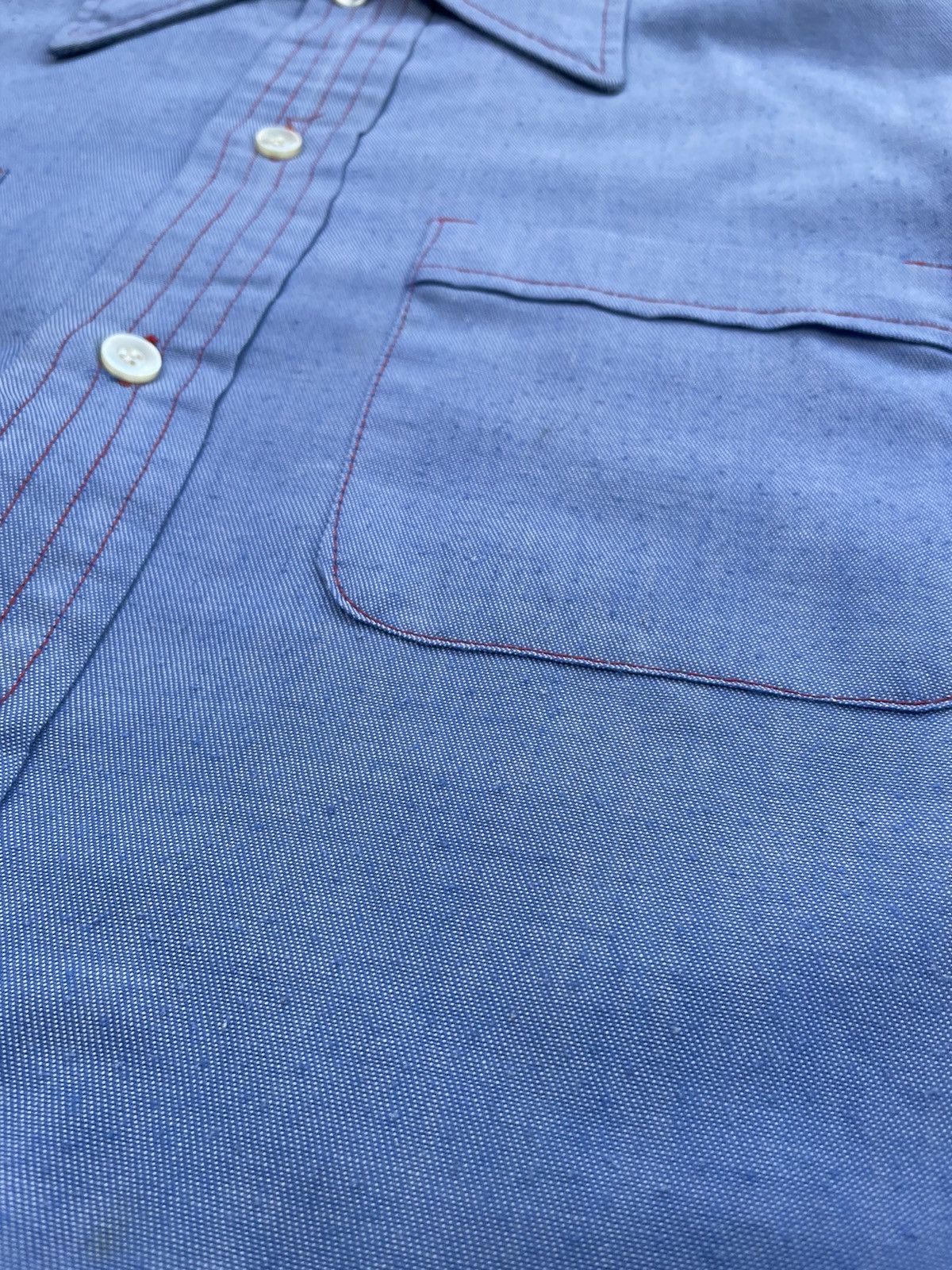 Vintage Vintage 70’s Donlin Permanent Press Selvedge Shirt Size US M / EU 48-50 / 2 - 14 Thumbnail