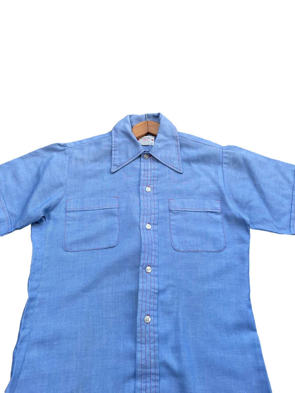 Vintage Vintage 70’s Donlin Permanent Press Selvedge Shirt Size US M / EU 48-50 / 2 - 5 Thumbnail