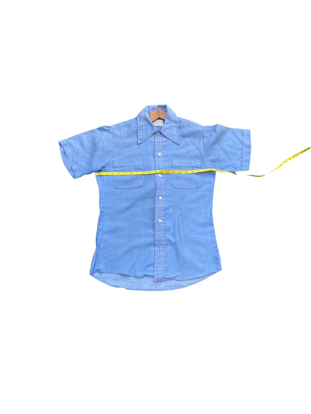 Vintage Vintage 70’s Donlin Permanent Press Selvedge Shirt Size US M / EU 48-50 / 2 - 2 Thumbnail
