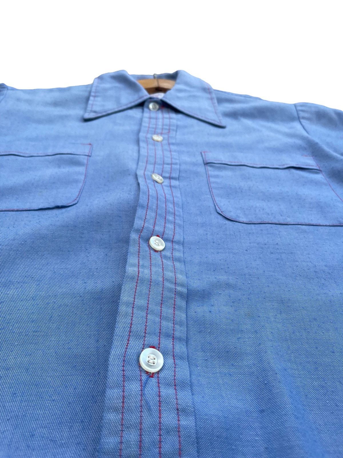 Vintage Vintage 70’s Donlin Permanent Press Selvedge Shirt Size US M / EU 48-50 / 2 - 6 Thumbnail