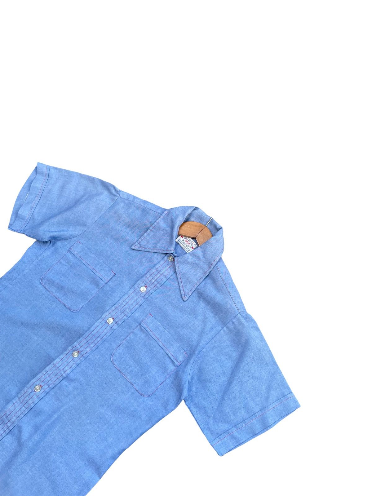 Vintage Vintage 70’s Donlin Permanent Press Selvedge Shirt Size US M / EU 48-50 / 2 - 4 Thumbnail