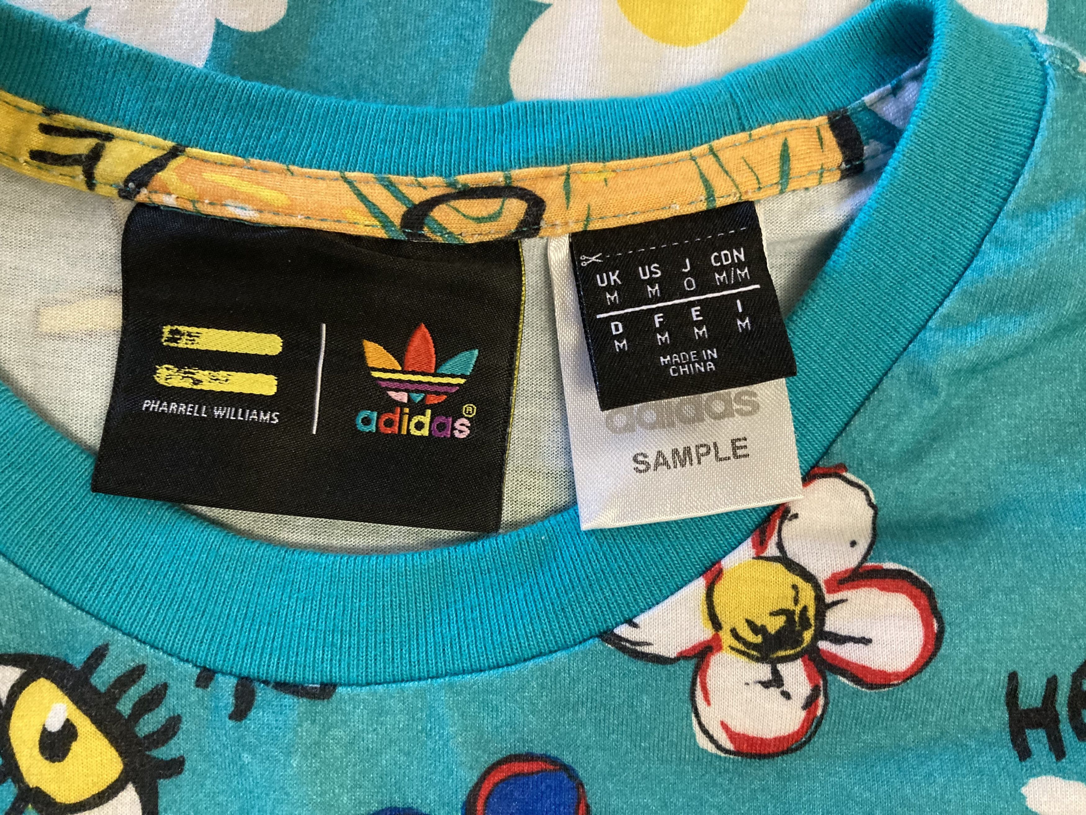 Adidas × Pharrell Adidas Pharrel Williams Be Happy t shirt size-M Size US M / EU 48-50 / 2 - 3 Thumbnail