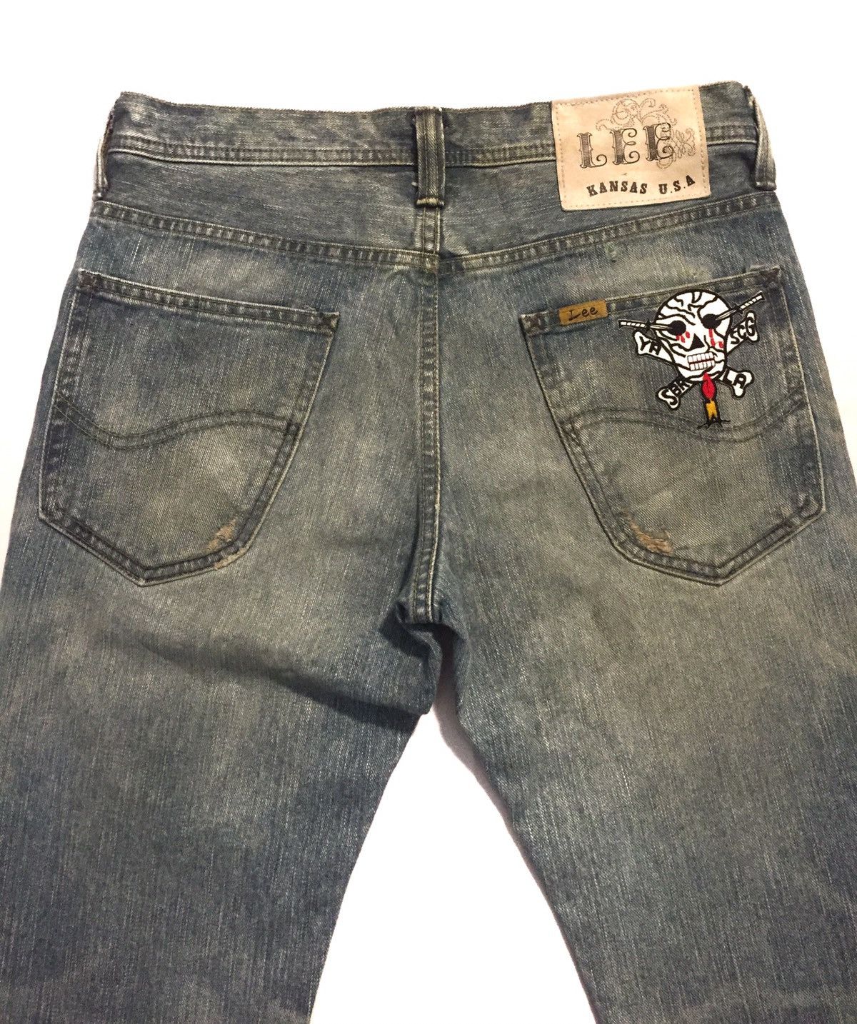 Japanese Brand × Lee Bootcut Jeans by Lee kansas USA Size US 31 - 3 Thumbnail