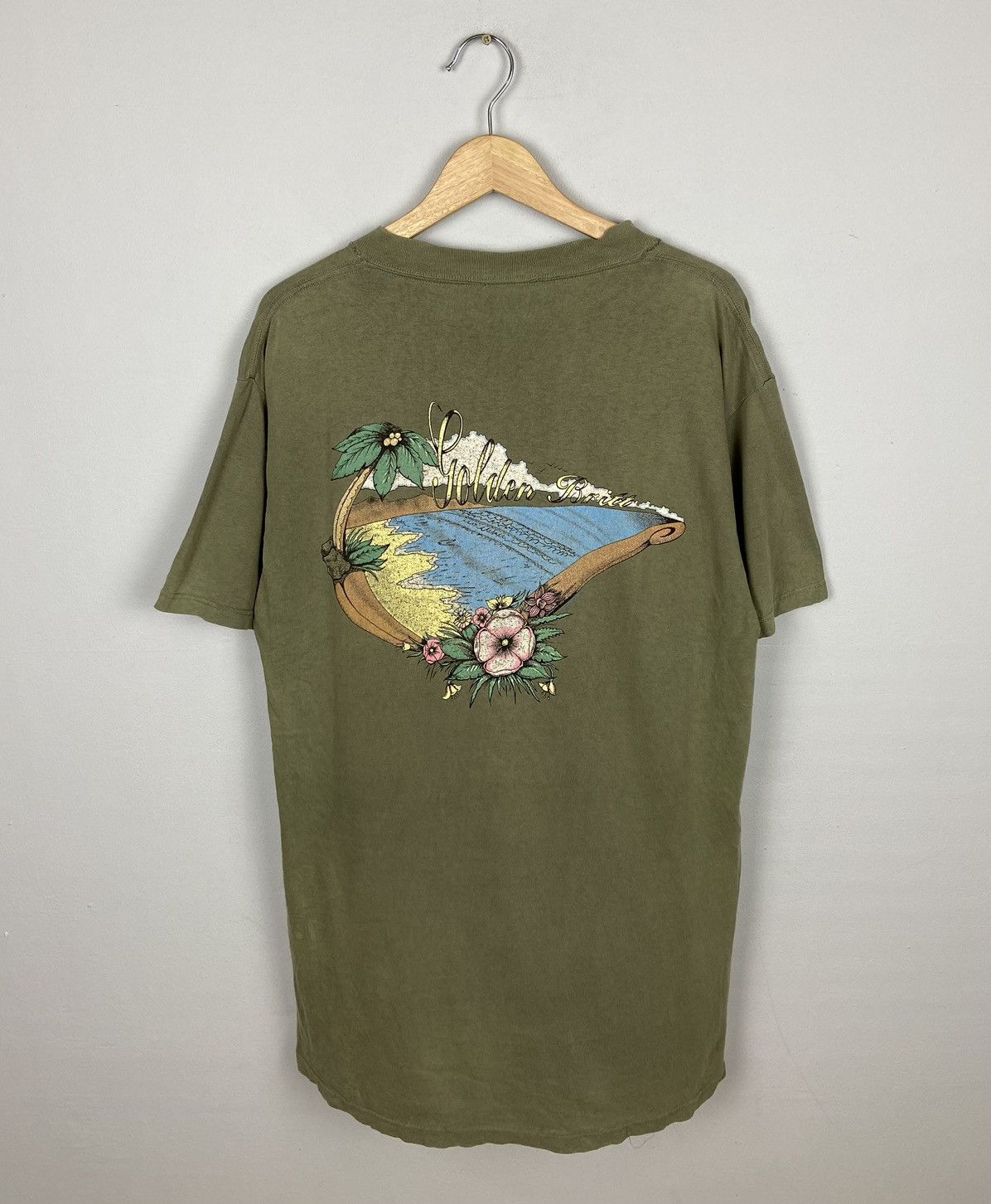 Other × Vintage Vintage 90s Golden Britt Surf Beach Hawaii history Tshirt Size US L / EU 52-54 / 3 - 1 Thumbnail