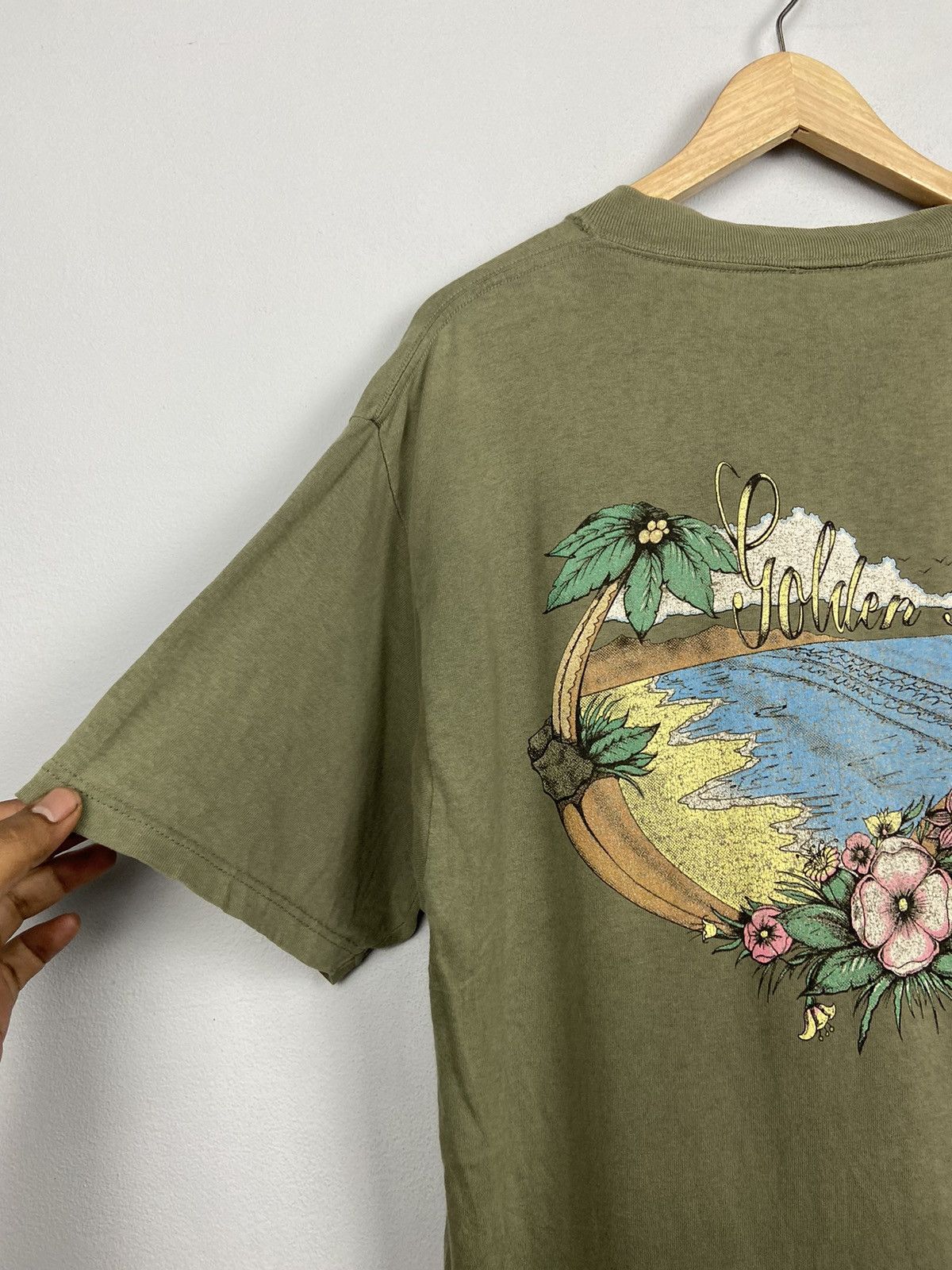 Other × Vintage Vintage 90s Golden Britt Surf Beach Hawaii history Tshirt Size US L / EU 52-54 / 3 - 2 Thumbnail