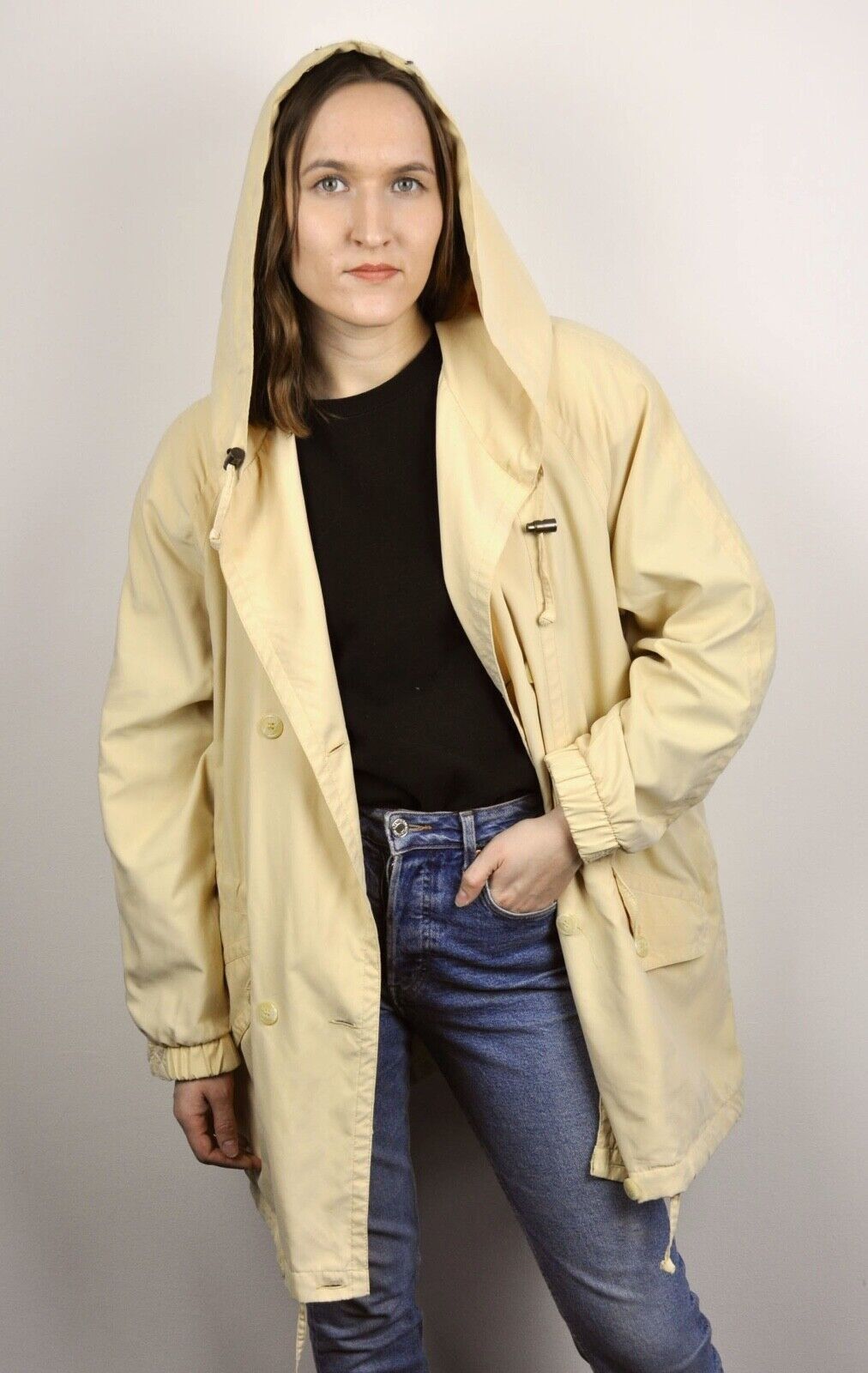 London Fog × Vintage London Fog Women's M Raincoat Parka Jacket Double Breasted Size M / US 6-8 / IT 42-44 - 6 Thumbnail