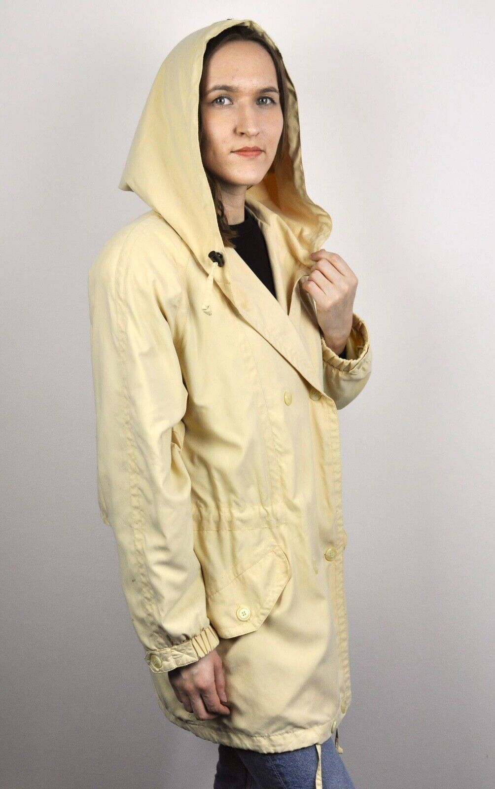 London Fog × Vintage London Fog Women's M Raincoat Parka Jacket Double Breasted Size M / US 6-8 / IT 42-44 - 5 Thumbnail