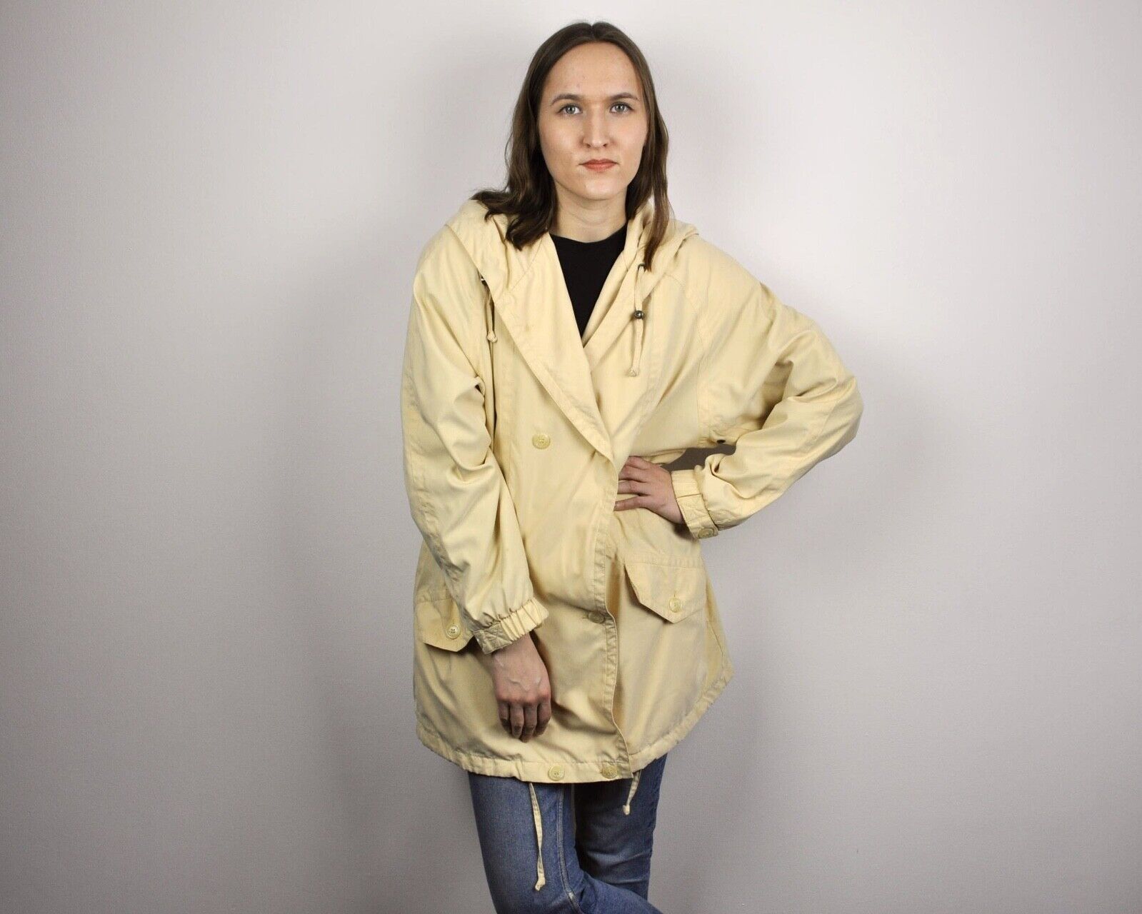 London Fog × Vintage London Fog Women's M Raincoat Parka Jacket Double Breasted Size M / US 6-8 / IT 42-44 - 1 Thumbnail
