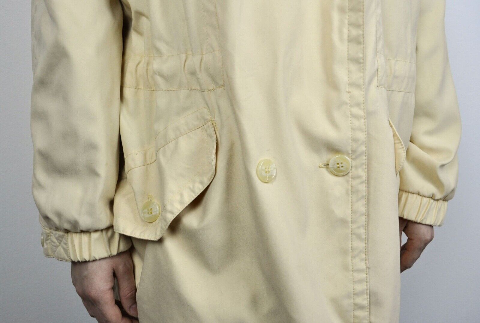 London Fog × Vintage London Fog Women's M Raincoat Parka Jacket Double Breasted Size M / US 6-8 / IT 42-44 - 3 Thumbnail