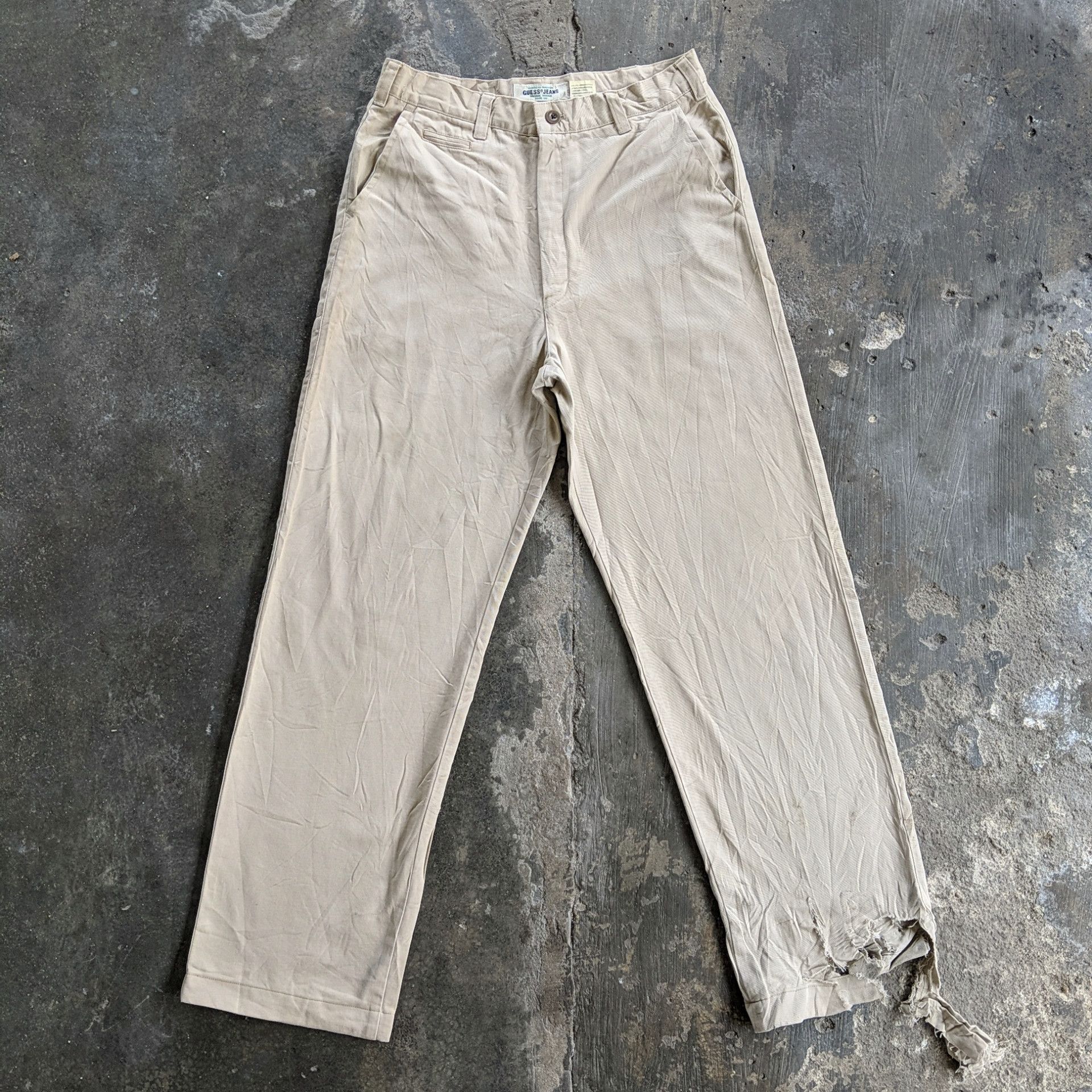 Japanese Brand × Vintage Vintage Guess USA Distressed 5 Pockets Trousers Pants Size US 31 - 1 Thumbnail