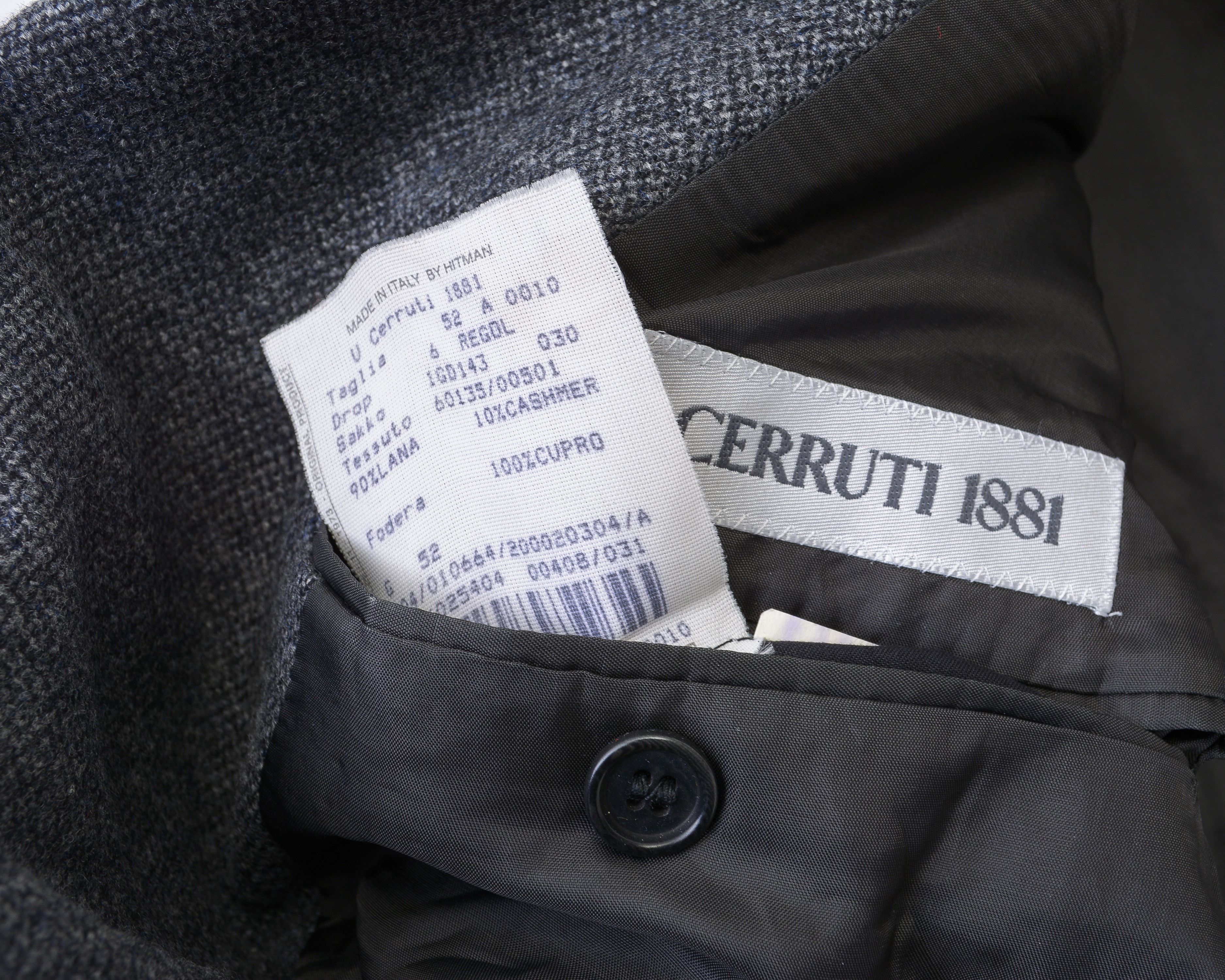 Cerruti 1881 Cashmere Wool Men L Blazer Jacket UK 42 US Coat Suit EU 52 Size 42R - 4 Thumbnail