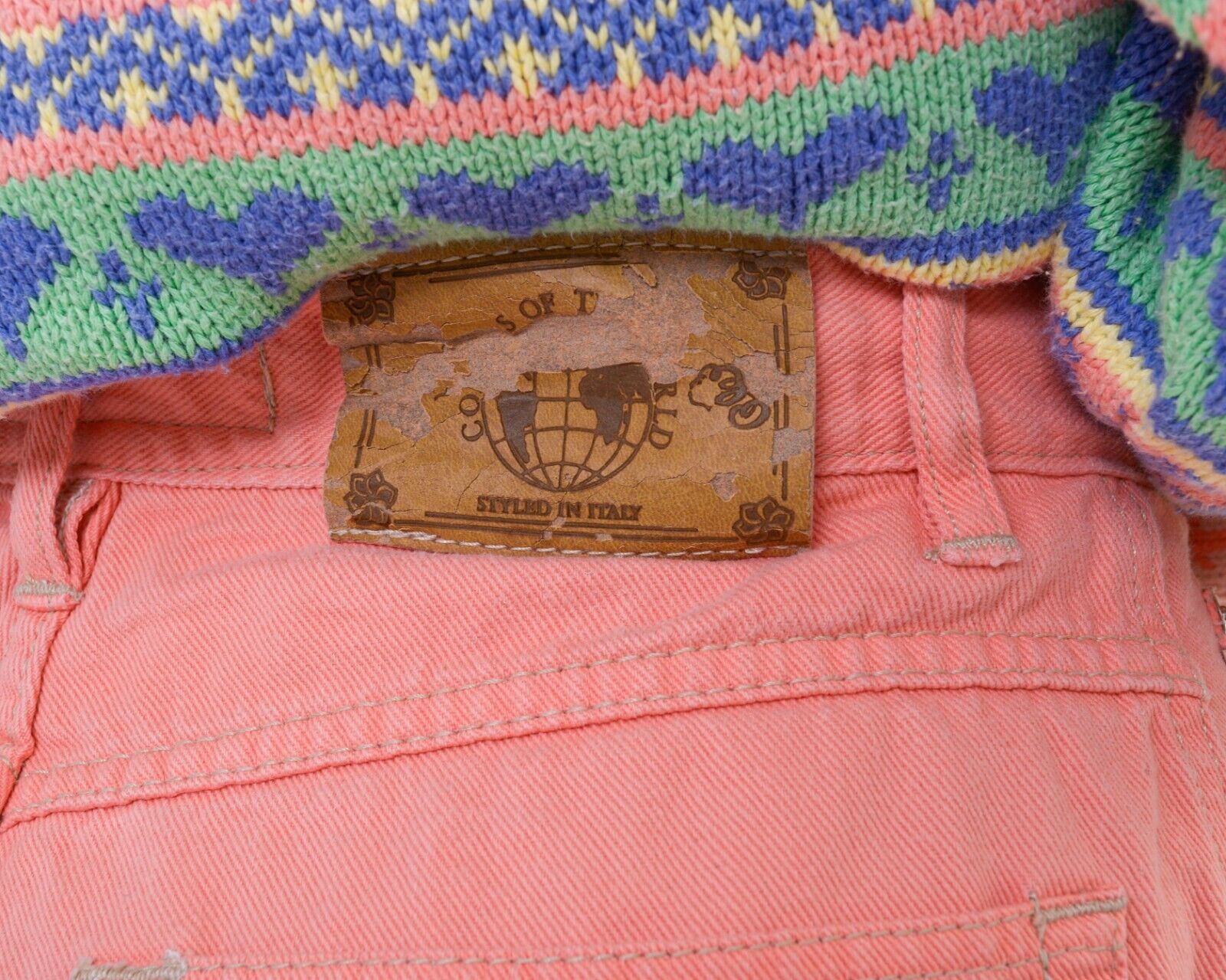Vintage Pink Jeans Trousers Pants Bottoms W30 L31 High Wasted Size 30" / US 8 / IT 44 - 4 Thumbnail
