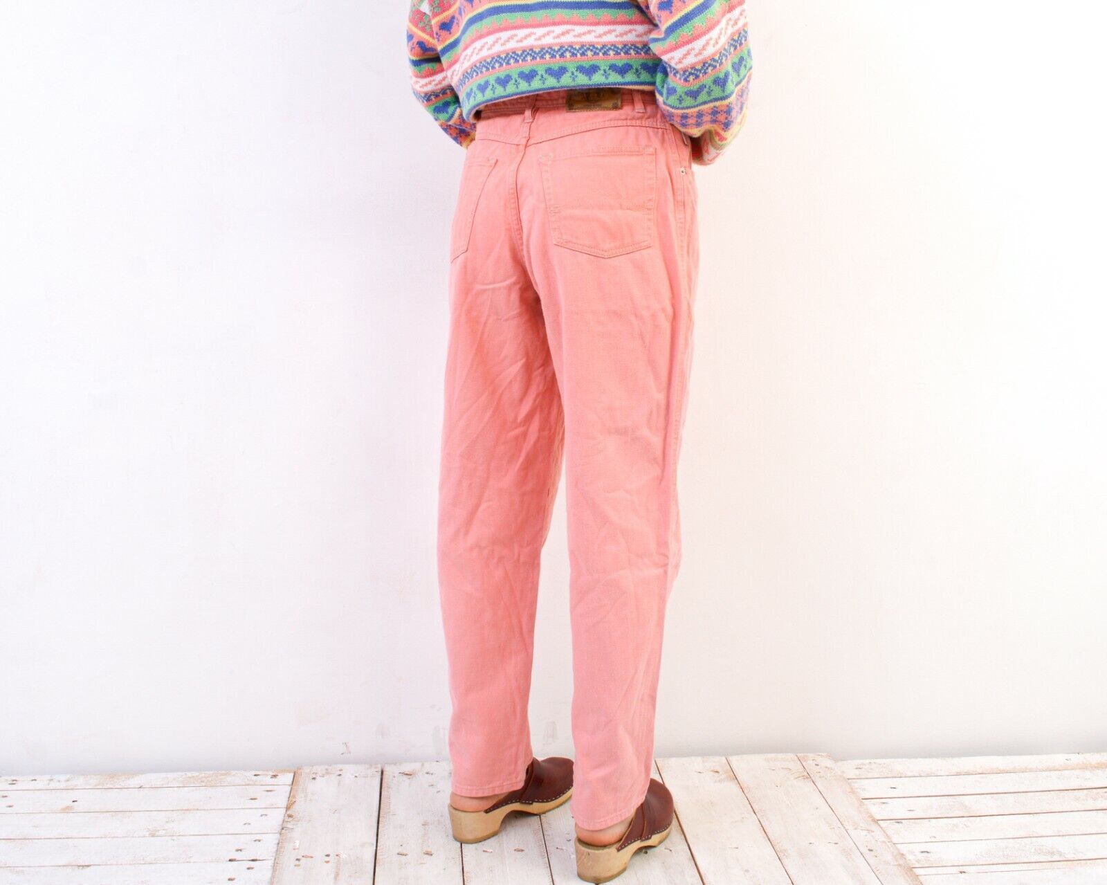 Vintage Pink Jeans Trousers Pants Bottoms W30 L31 High Wasted Size 30" / US 8 / IT 44 - 2 Thumbnail