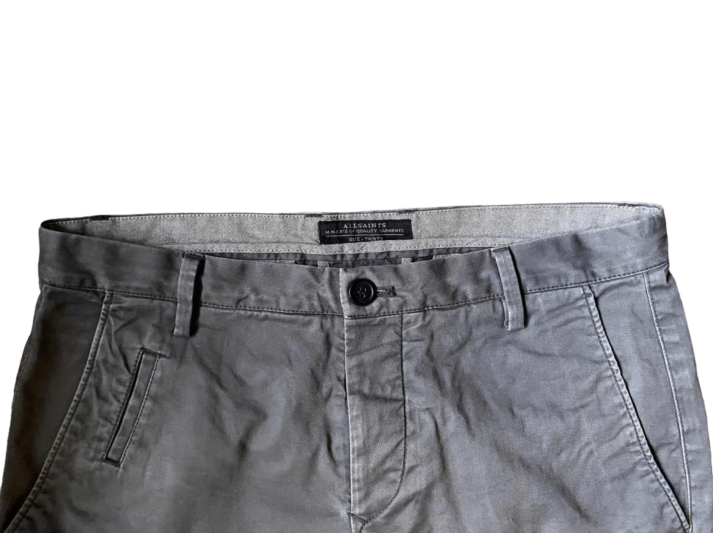 Allsaints Gray chino pants, size 30 Size US 30 / EU 46 - 4 Thumbnail