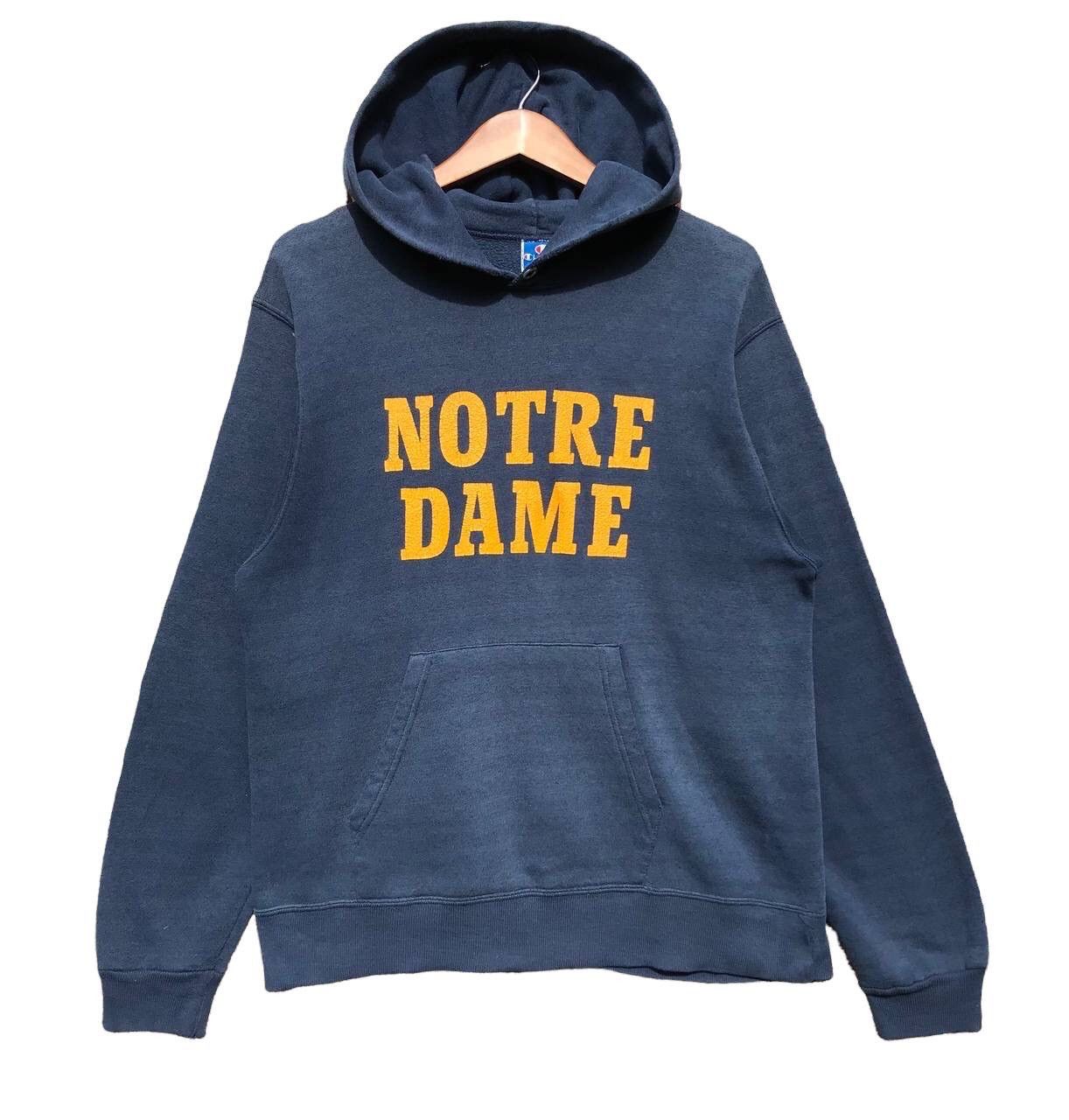 Vintage 90s Champion North Dame Hoodie SunFaded