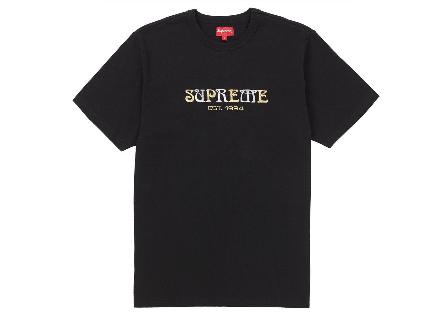 Supreme Tシャツ ブラック 黒 Supreme Chrome Logo Supreme Chrome Tee Black Men's - FW20 - US