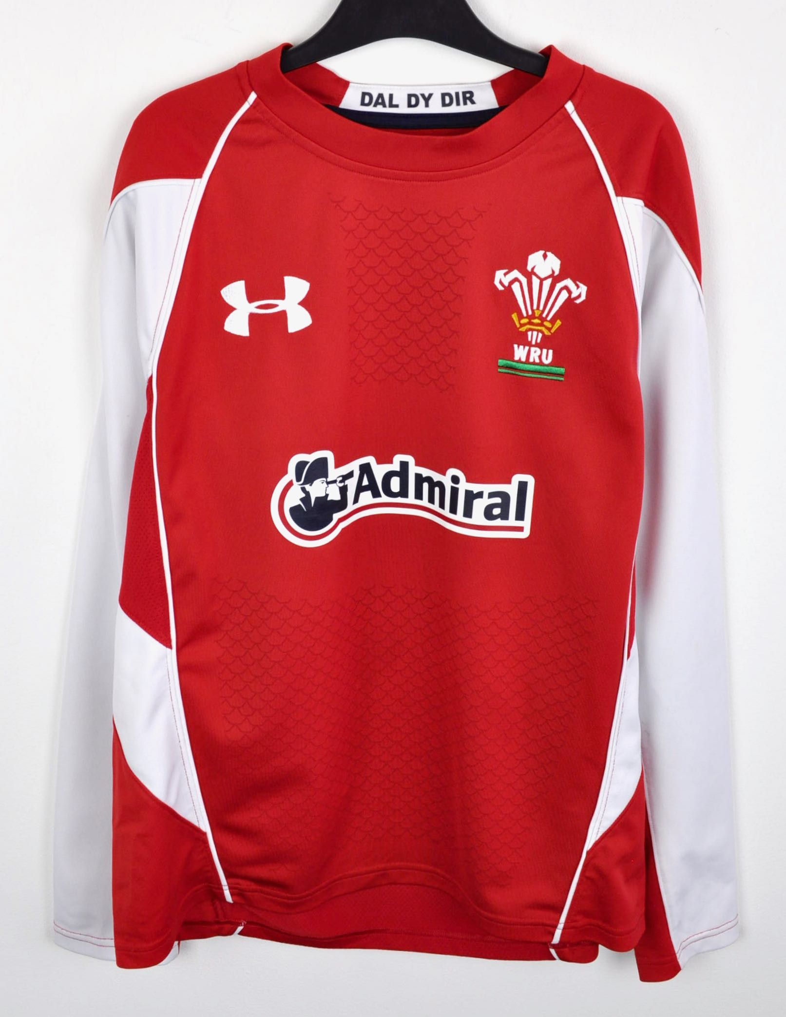 Under Armour Wales Rugby Union Home Long sleeved Jersey Shirt WRU S Size US S / EU 44-46 / 1 - 1 Thumbnail