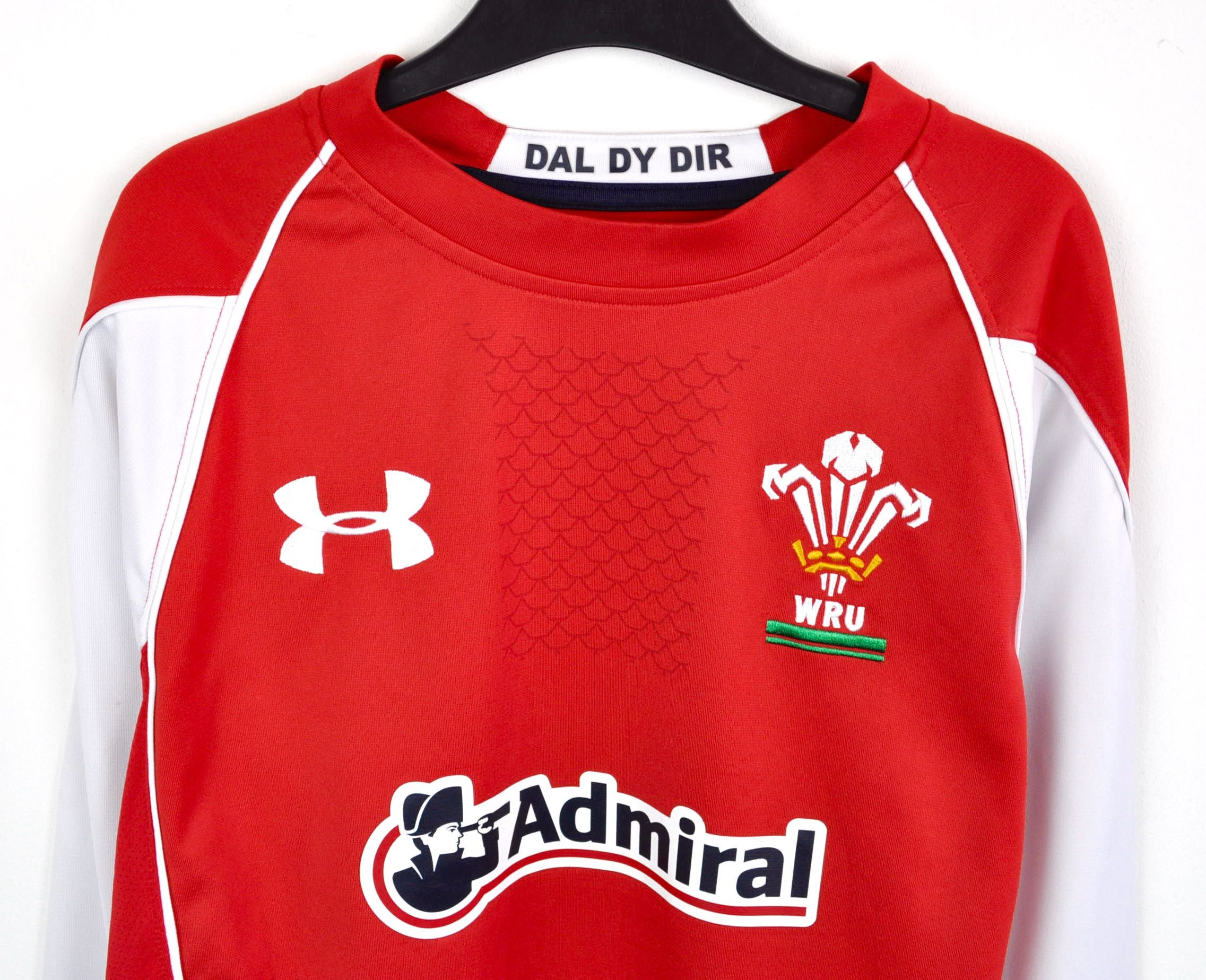 Under Armour Wales Rugby Union Home Long sleeved Jersey Shirt WRU S Size US S / EU 44-46 / 1 - 2 Thumbnail