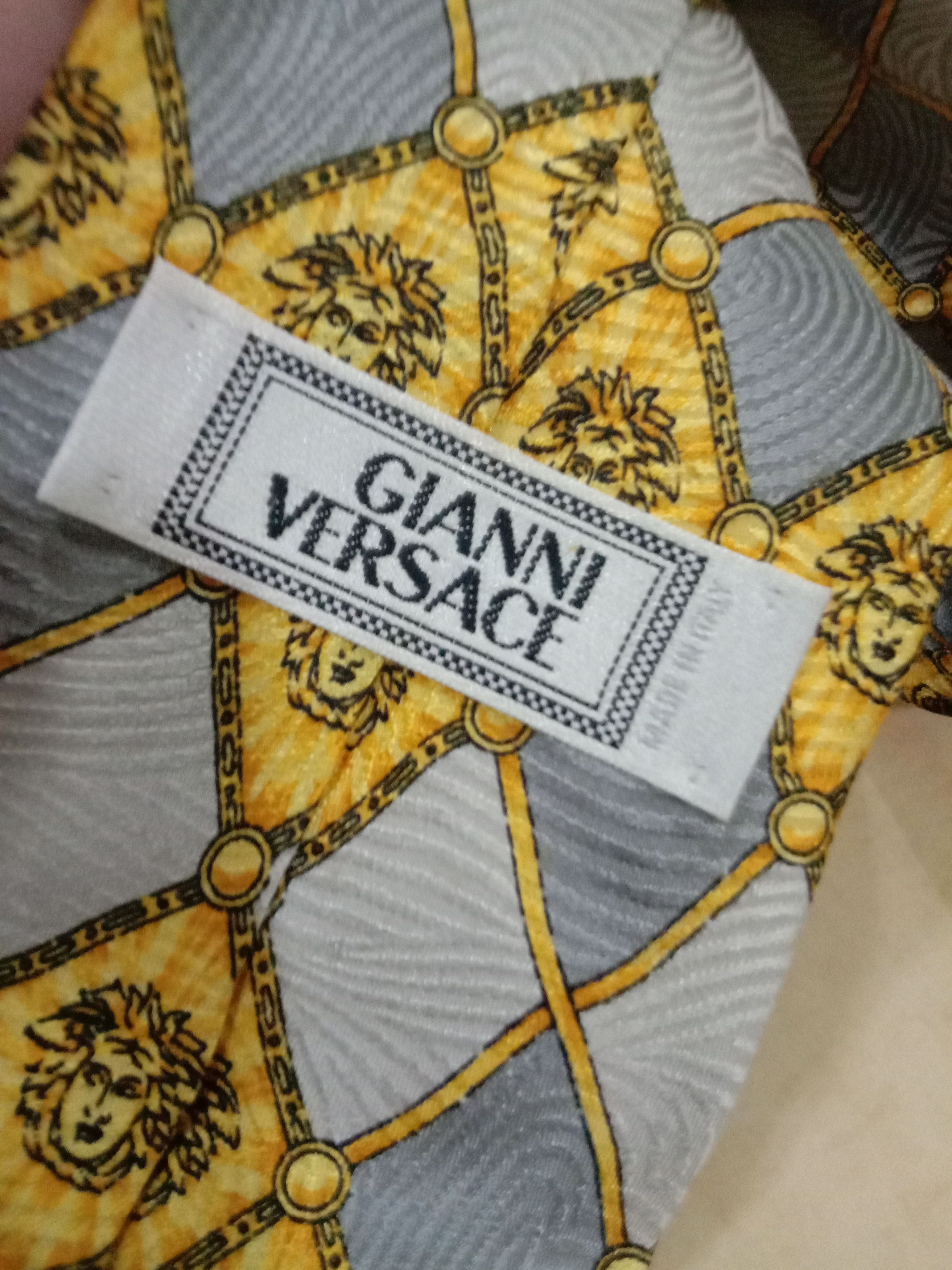 Versace Gianni Versace Tie Silk Made in Italy Size ONE SIZE - 5 Thumbnail