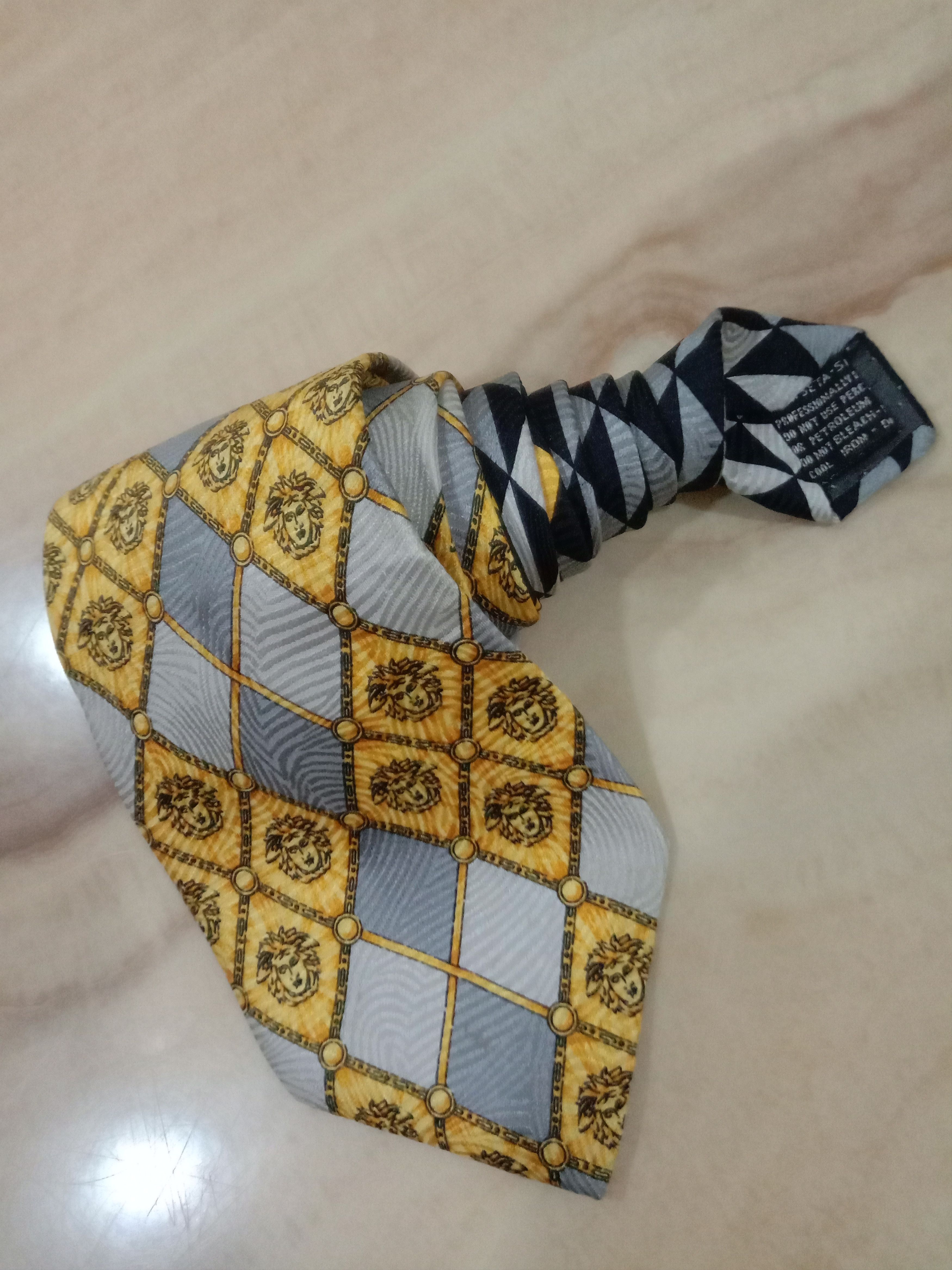 Versace Gianni Versace Tie Silk Made in Italy Size ONE SIZE - 3 Thumbnail