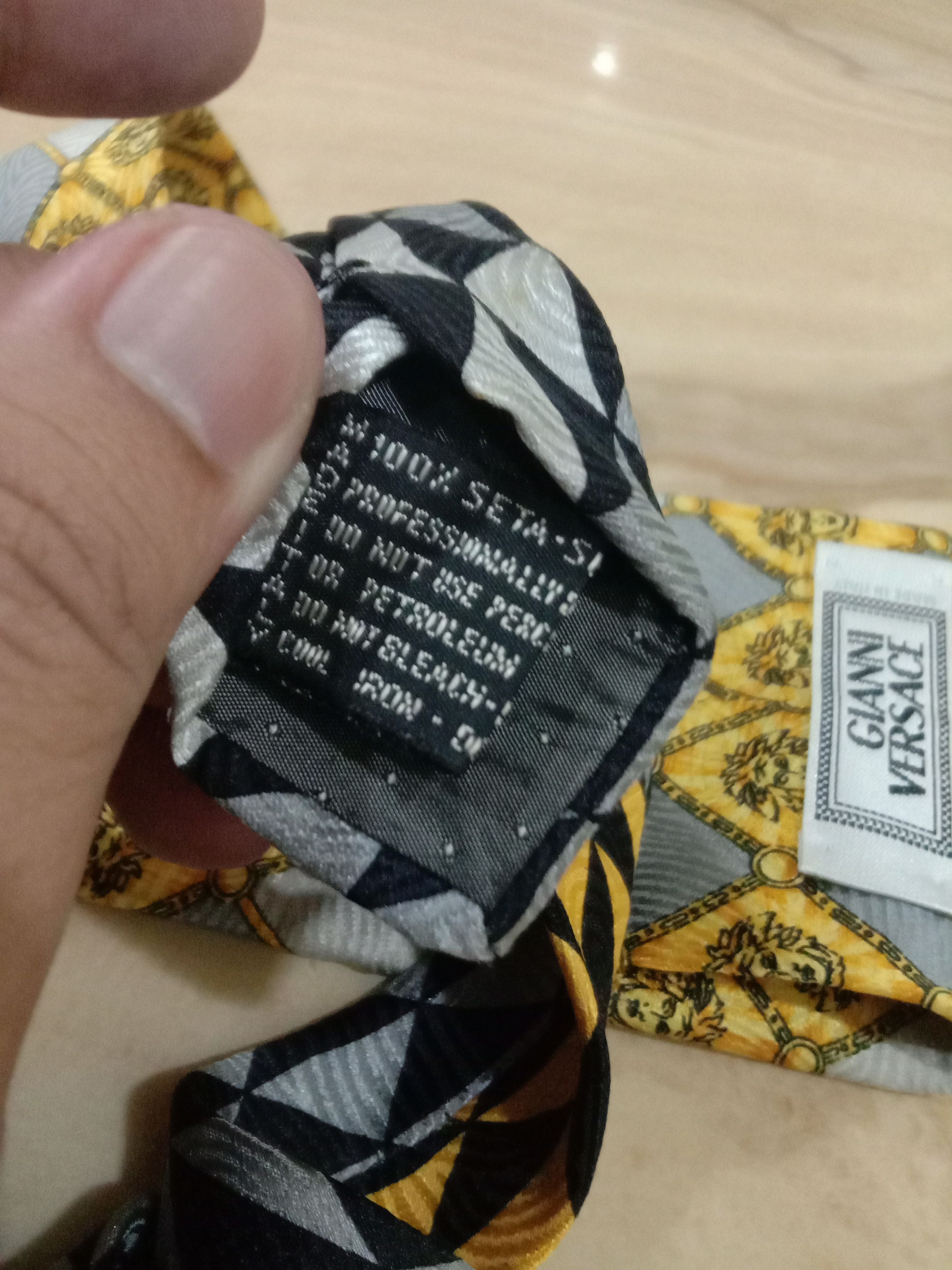 Versace Gianni Versace Tie Silk Made in Italy Size ONE SIZE - 6 Thumbnail